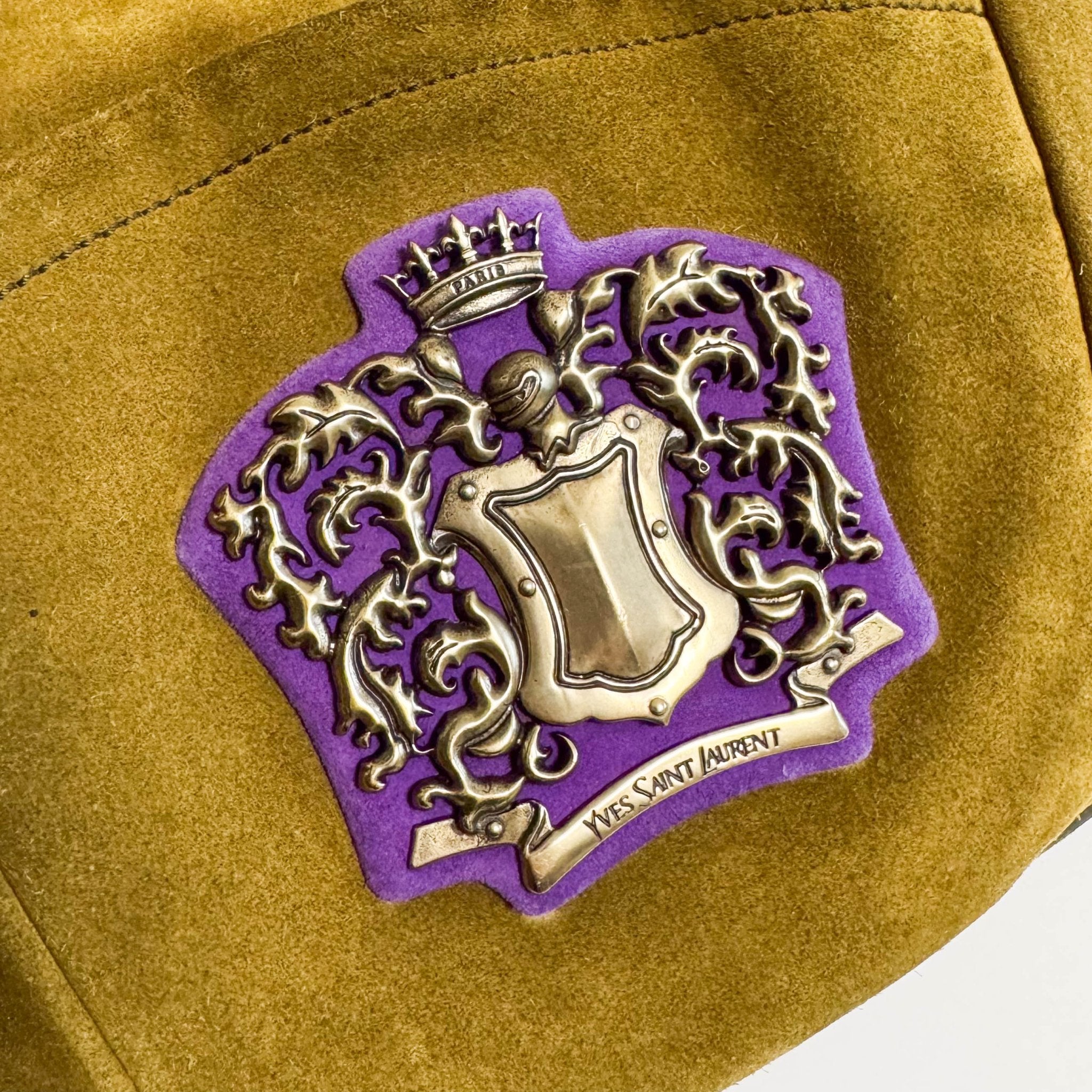 SAINT LAURENT Saint Laurent Paris Green Suede Small Mombasa Hobo Shoulder Bag, in , Sold by HIVE PRELOVED - Shoulder Bags, ,