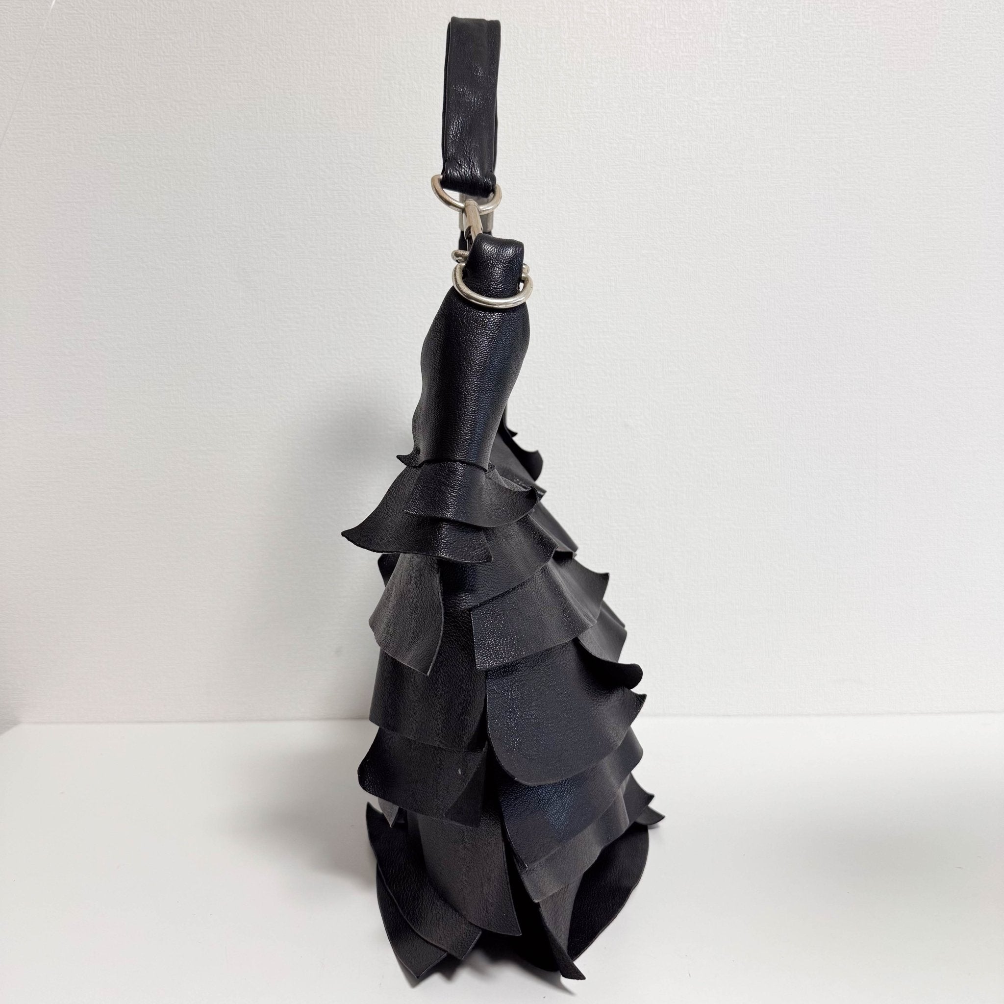 SAINT LAURENT Saint - Tropez Frill Shoulder Bag Black, in , Sold by HIVE PRELOVED - Shoulder Bags, ,