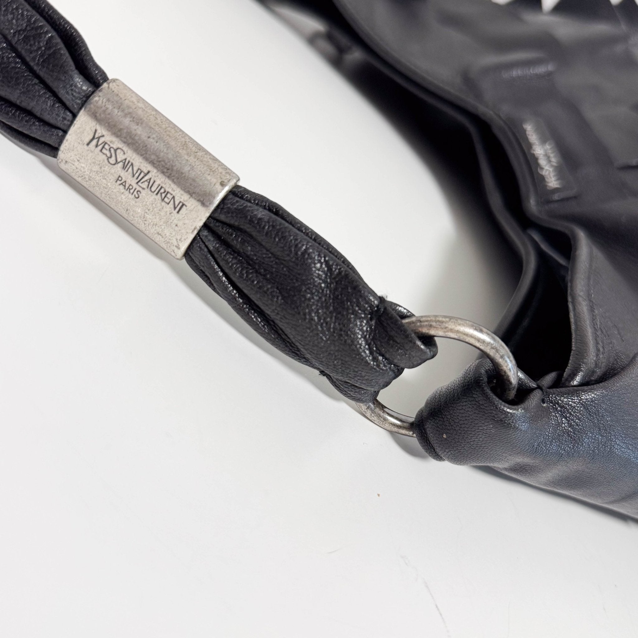 SAINT LAURENT Saint - Tropez Frill Shoulder Bag Black, in , Sold by HIVE PRELOVED - Shoulder Bags, ,