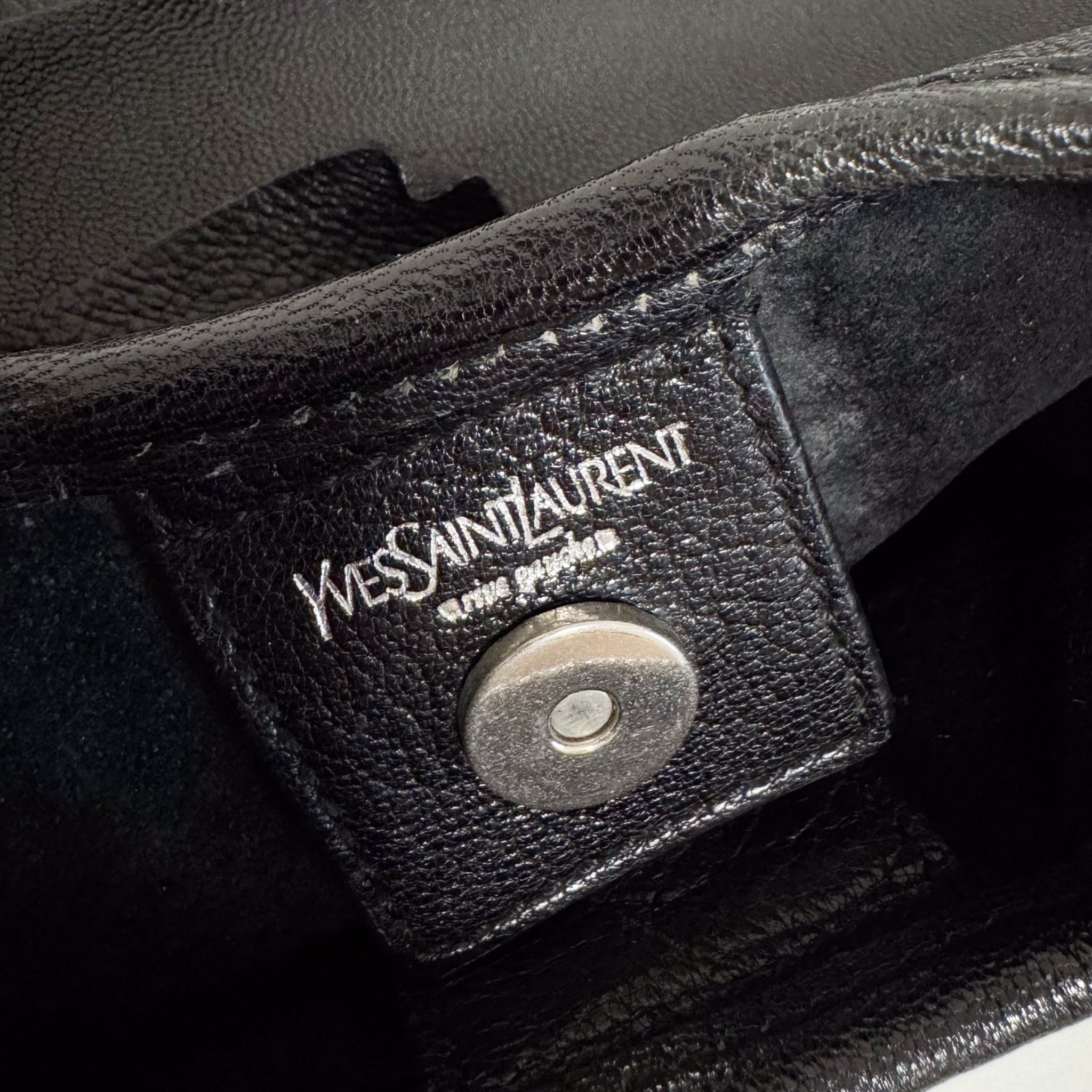 SAINT LAURENT Saint - Tropez Frill Shoulder Bag Black, in , Sold by HIVE PRELOVED - Shoulder Bags, ,