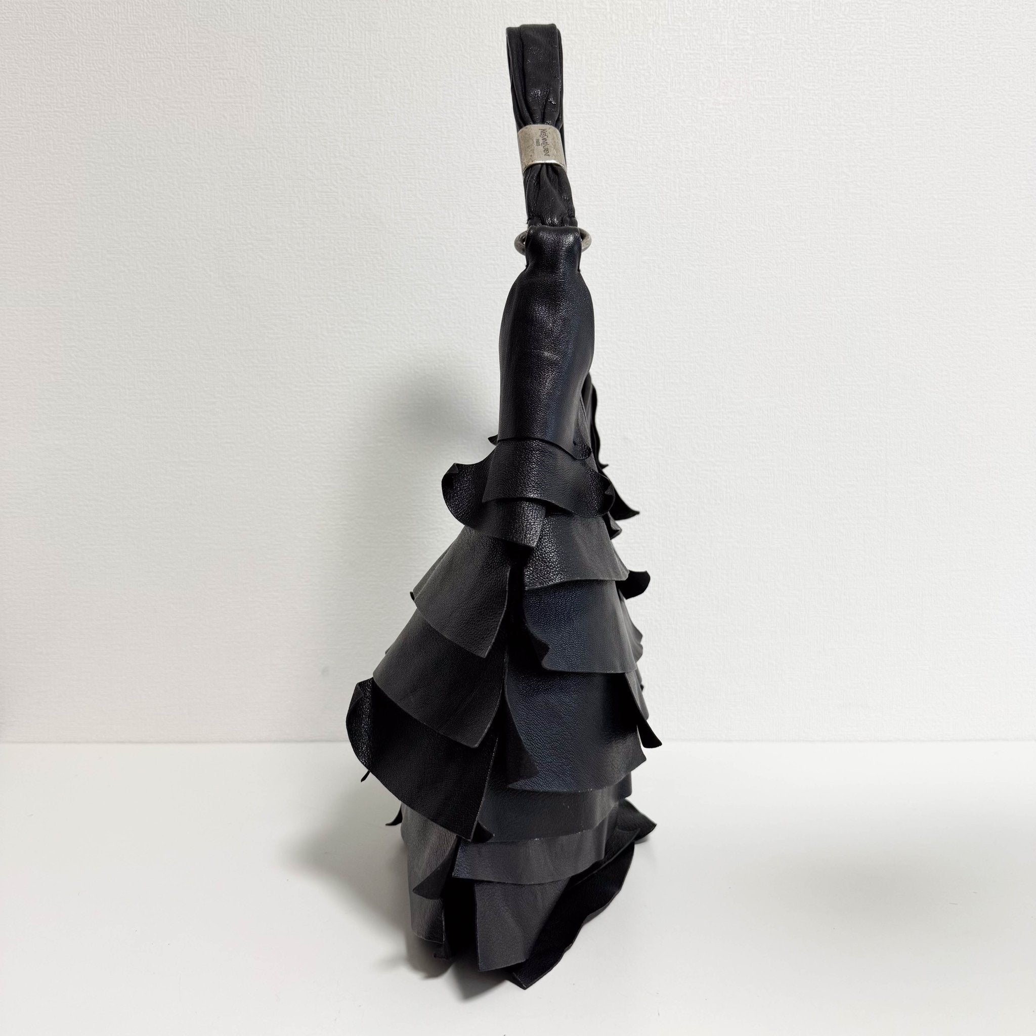 SAINT LAURENT Saint - Tropez Frill Shoulder Bag Black, in , Sold by HIVE PRELOVED - Shoulder Bags, ,