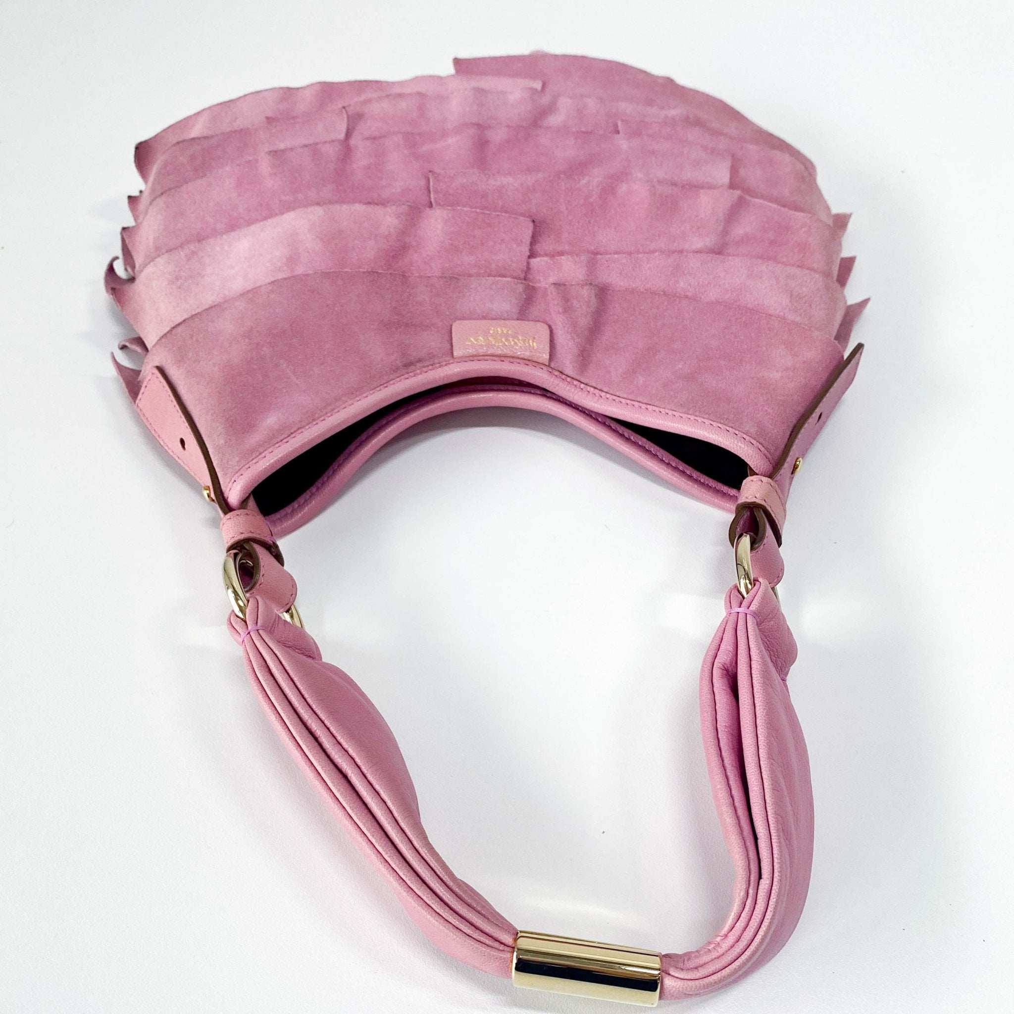 SAINT LAURENT Saint Tropez Rosé Pink Suede Handle Bag, in , Sold by HIVE PRELOVED - Handle Bags, ,