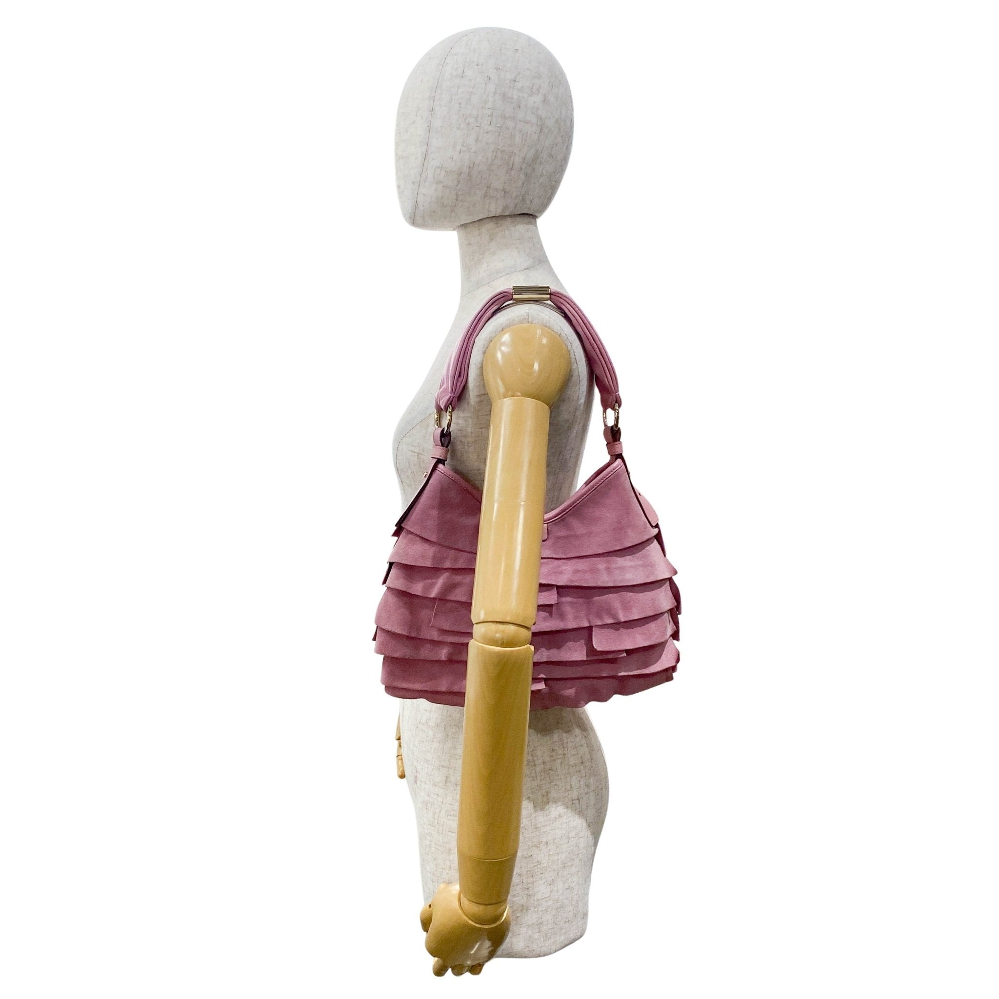 SAINT LAURENT Saint Tropez Rosé Pink Suede Handle Bag, in , Sold by HIVE PRELOVED - Handle Bags, ,