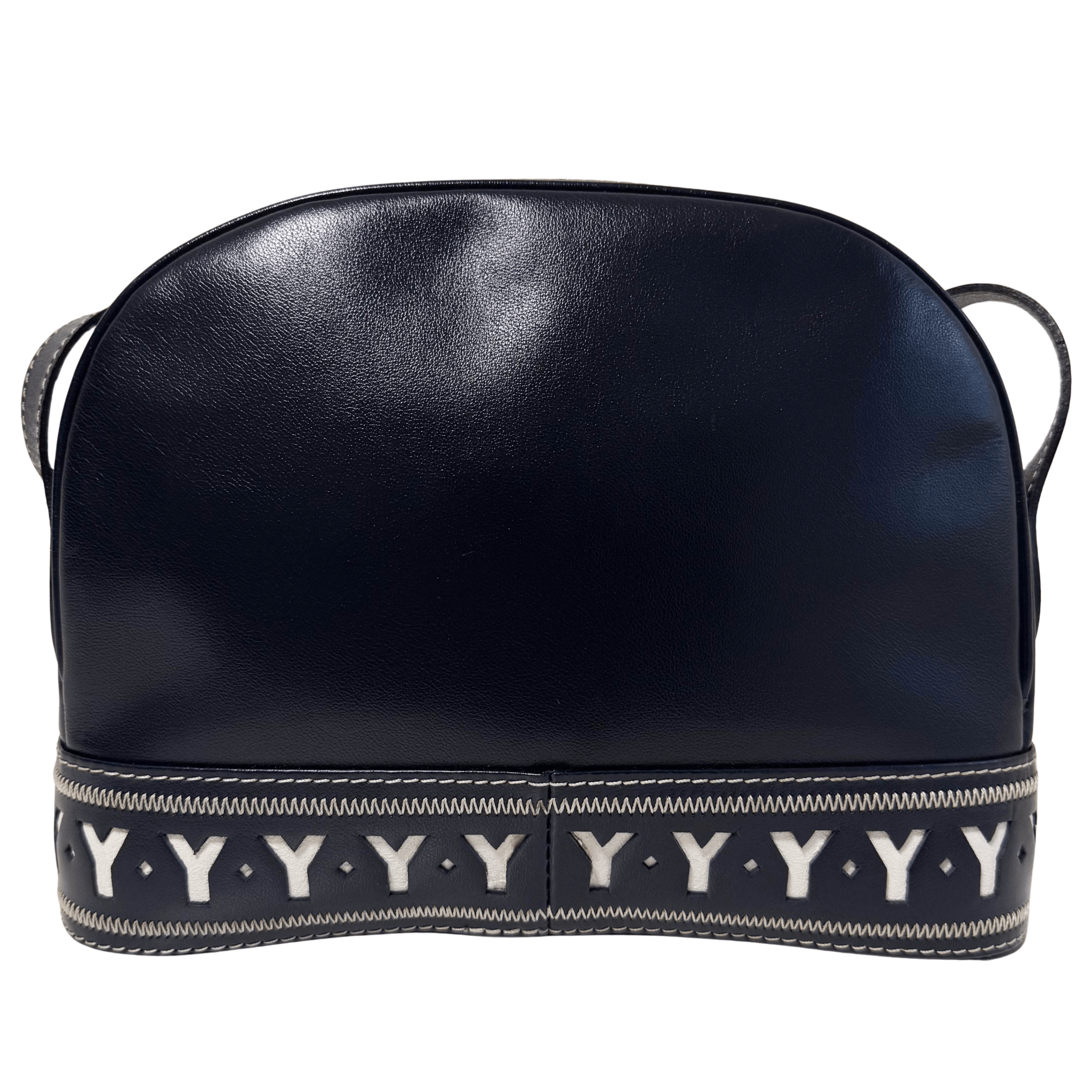 SAINT LAURENT Vintage Dome Dark Navy Shoulder Bag, in , Sold by HIVE PRELOVED - Shoulder Bags, ,