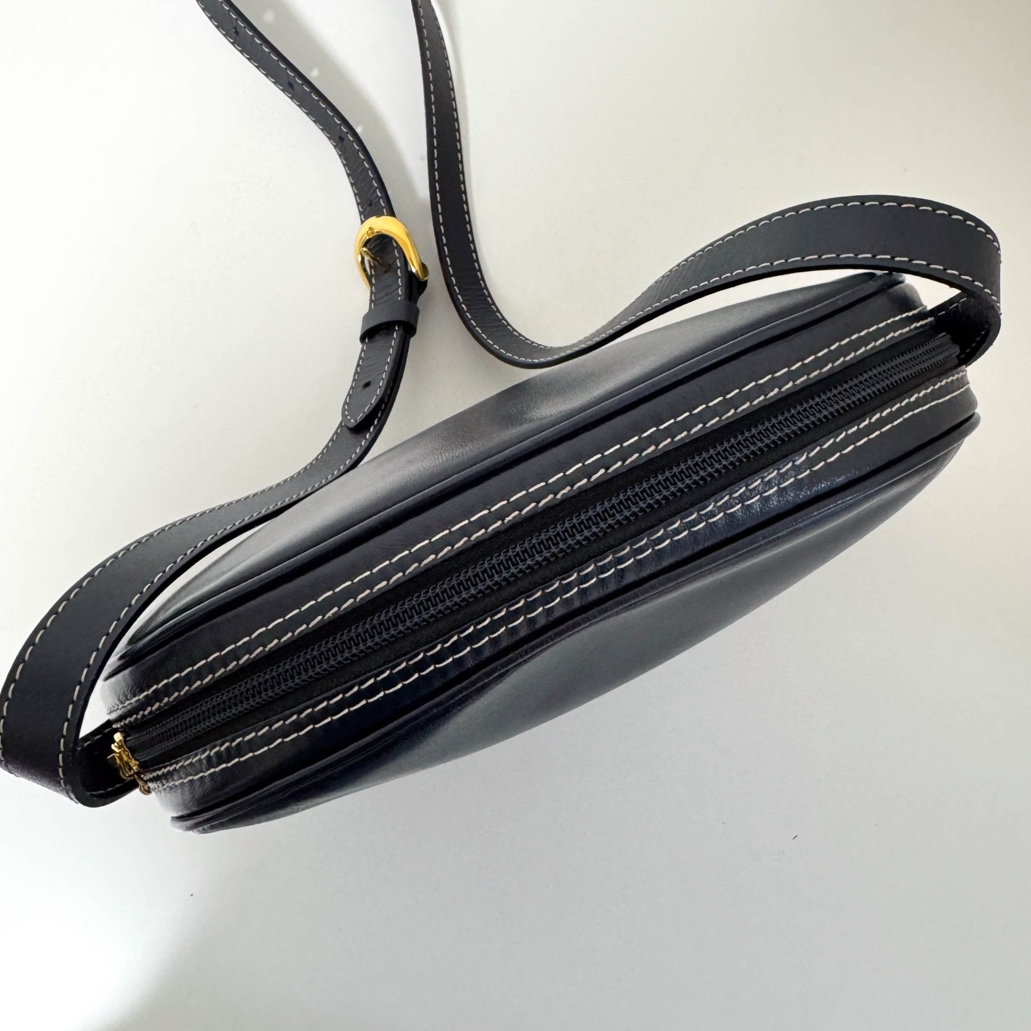 SAINT LAURENT Vintage Dome Dark Navy Shoulder Bag, in , Sold by HIVE PRELOVED - Shoulder Bags, ,