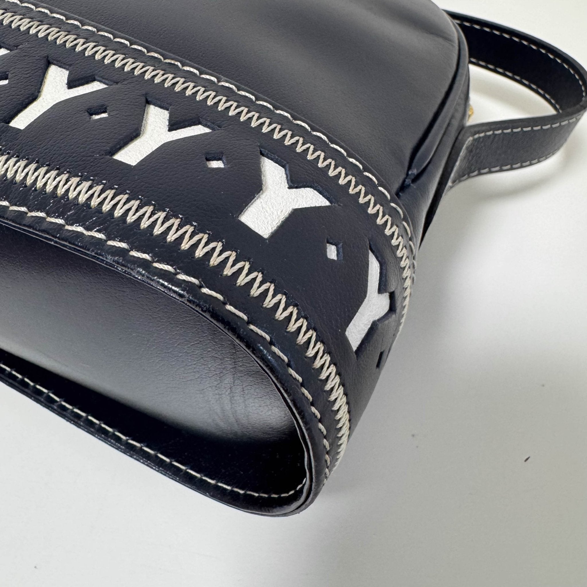 SAINT LAURENT Vintage Dome Dark Navy Shoulder Bag, in , Sold by HIVE PRELOVED - Shoulder Bags, ,