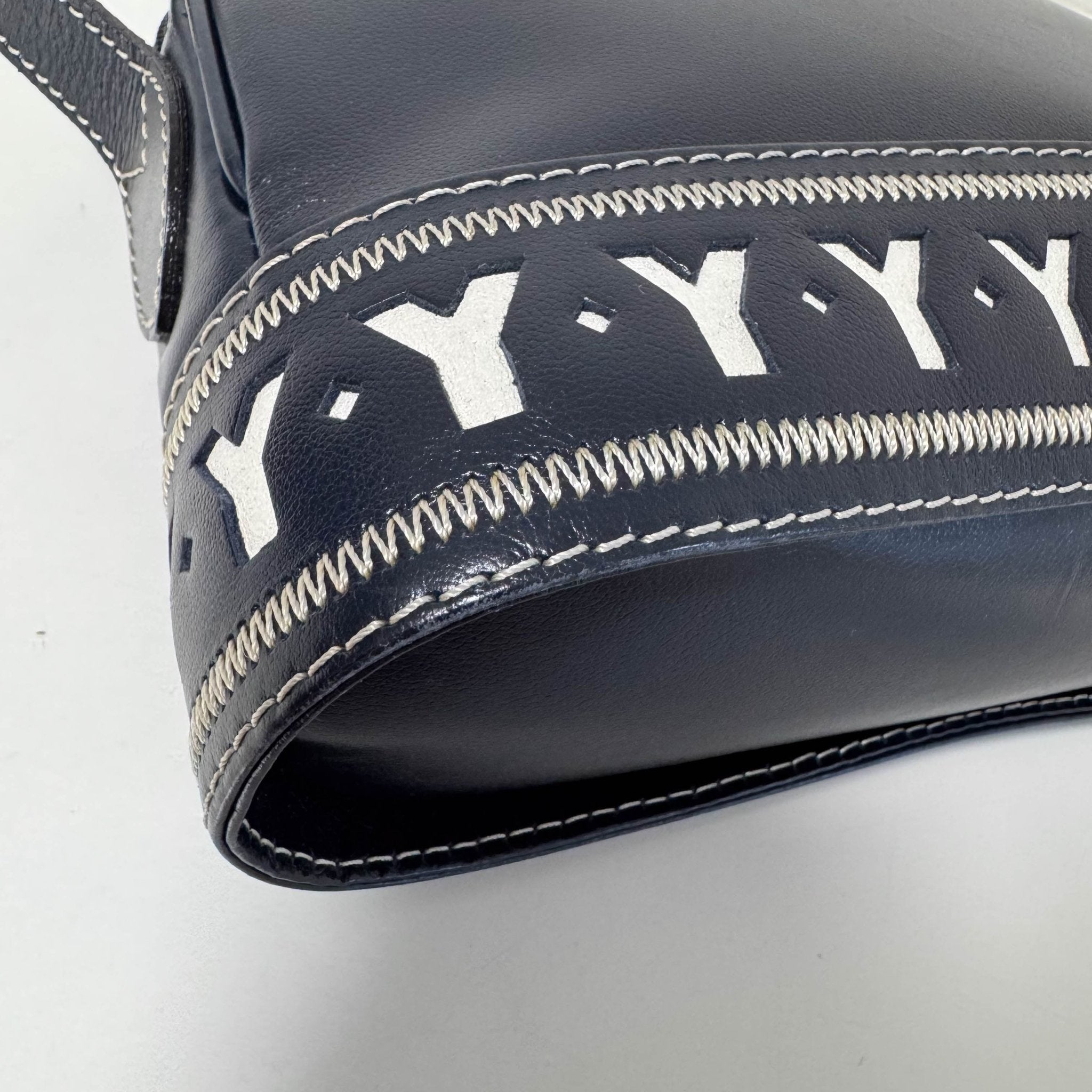 SAINT LAURENT Vintage Dome Dark Navy Shoulder Bag, in , Sold by HIVE PRELOVED - Shoulder Bags, ,