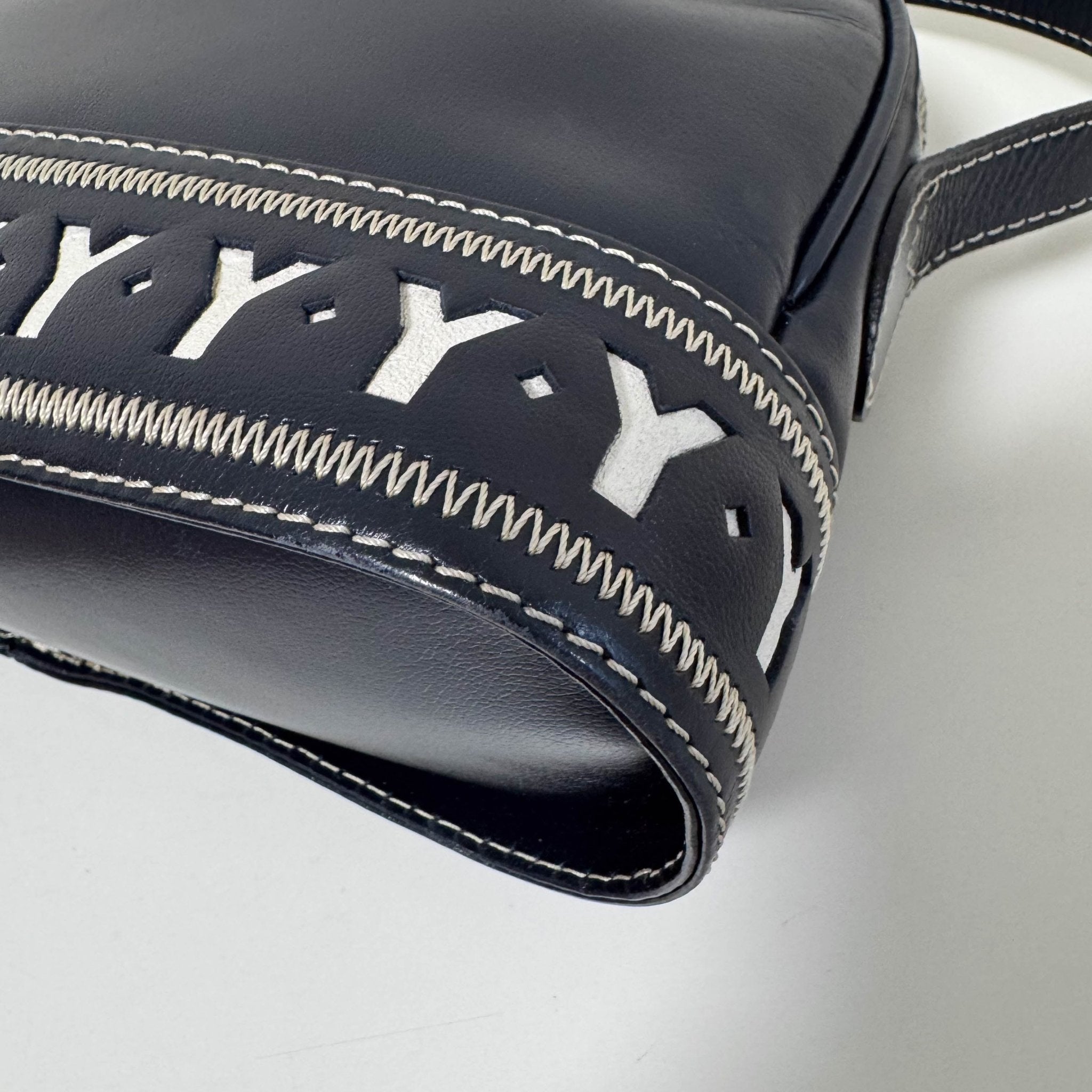 SAINT LAURENT Vintage Dome Dark Navy Shoulder Bag, in , Sold by HIVE PRELOVED - Shoulder Bags, ,