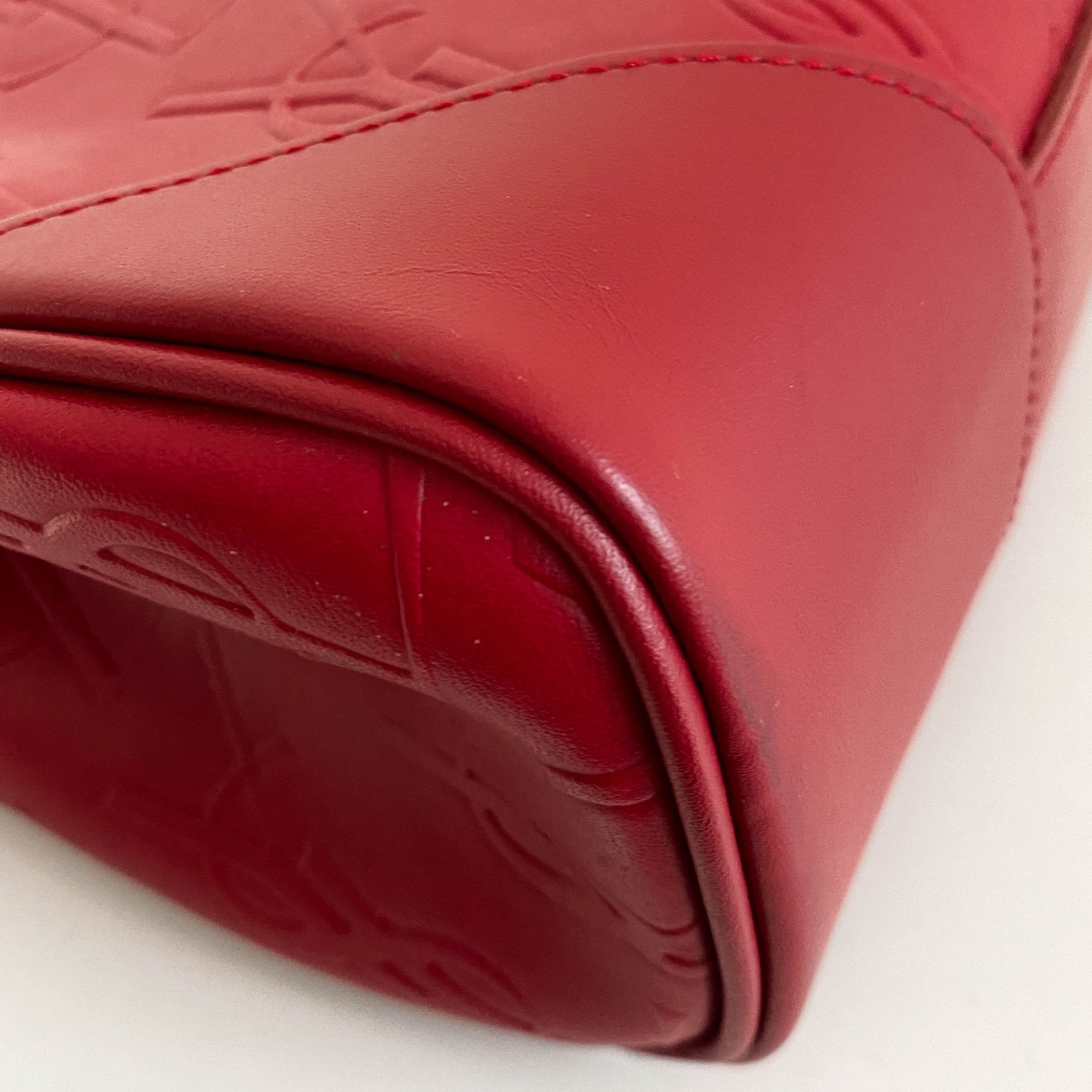 SAINT LAURENT Vintage YSL Red Leather Handbag, in , Sold by HIVE PRELOVED - Handle Bags, ,