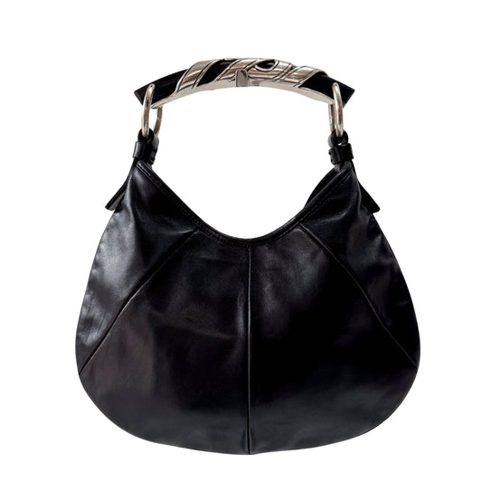 SAINT LAURENT YSL Mini Mombasa Black Leather Shoulder Bag, in , Sold by HIVE PRELOVED - Handle Bags, Shoulder Bags,