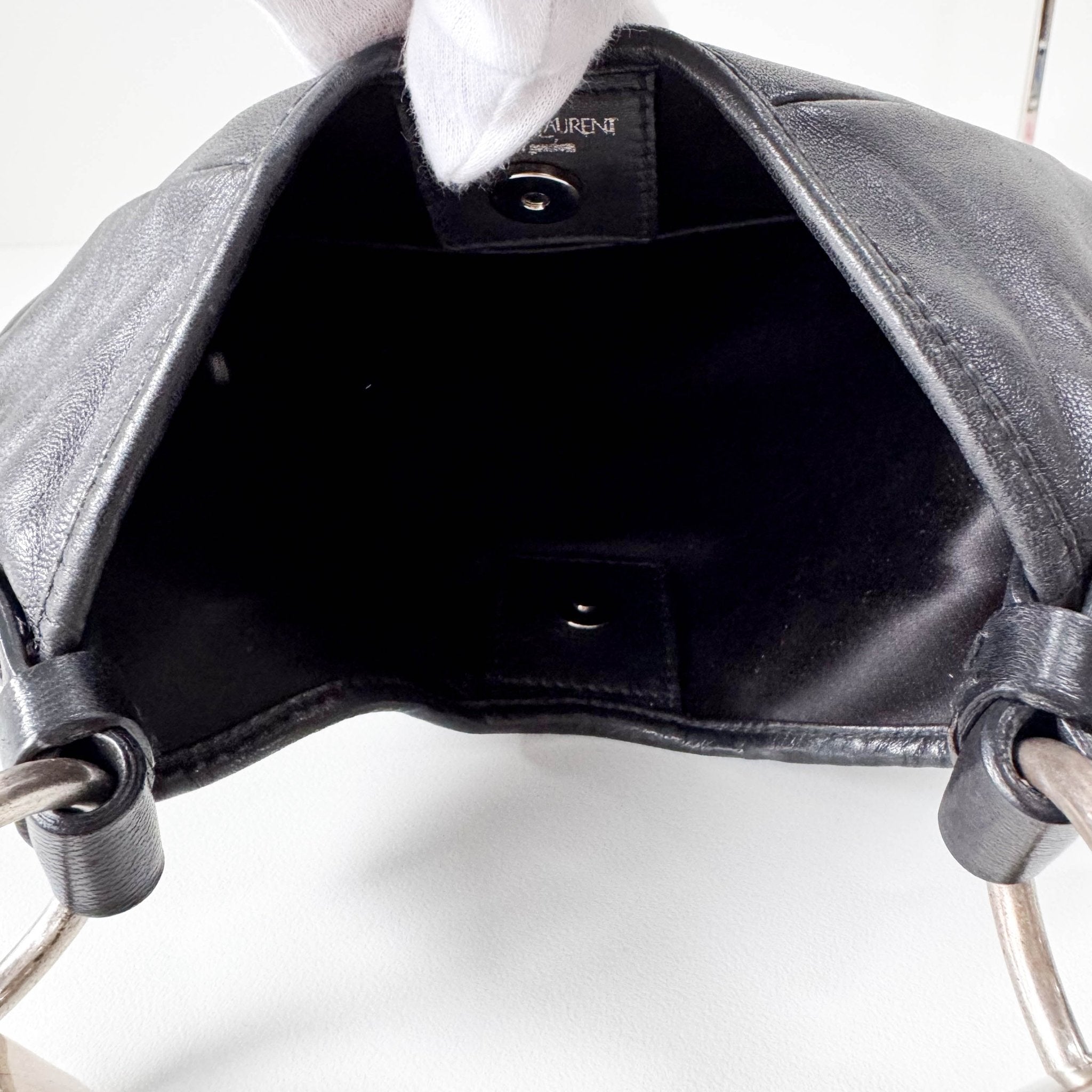 SAINT LAURENT YSL Mini Mombasa Black Leather Shoulder Bag, in , Sold by HIVE PRELOVED - Handle Bags, Shoulder Bags,