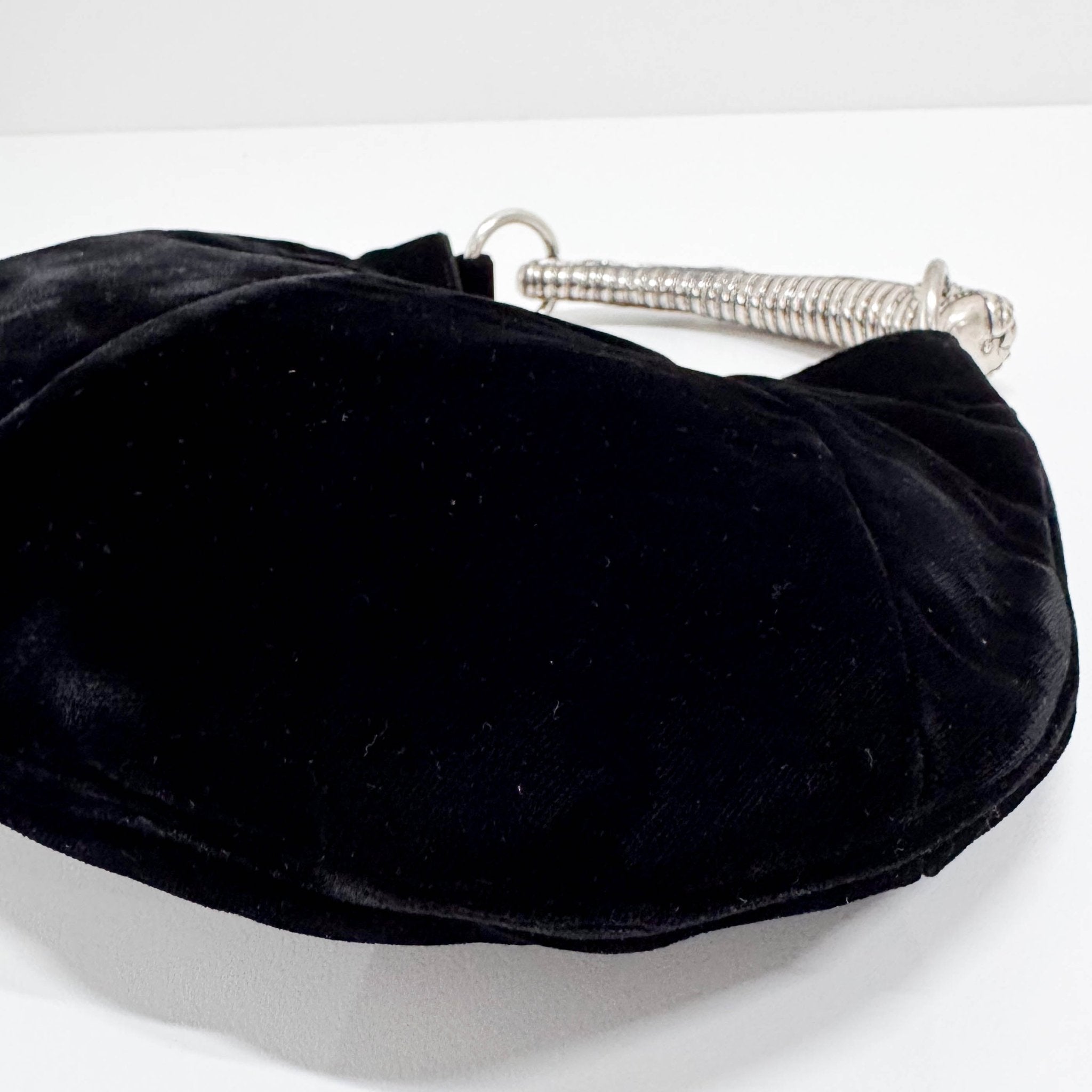 SAINT LAURENT YSL Mini Mombasa Black Velvet Hand Bag, in , Sold by HIVE PRELOVED - Handle Bags, Shoulder Bags,