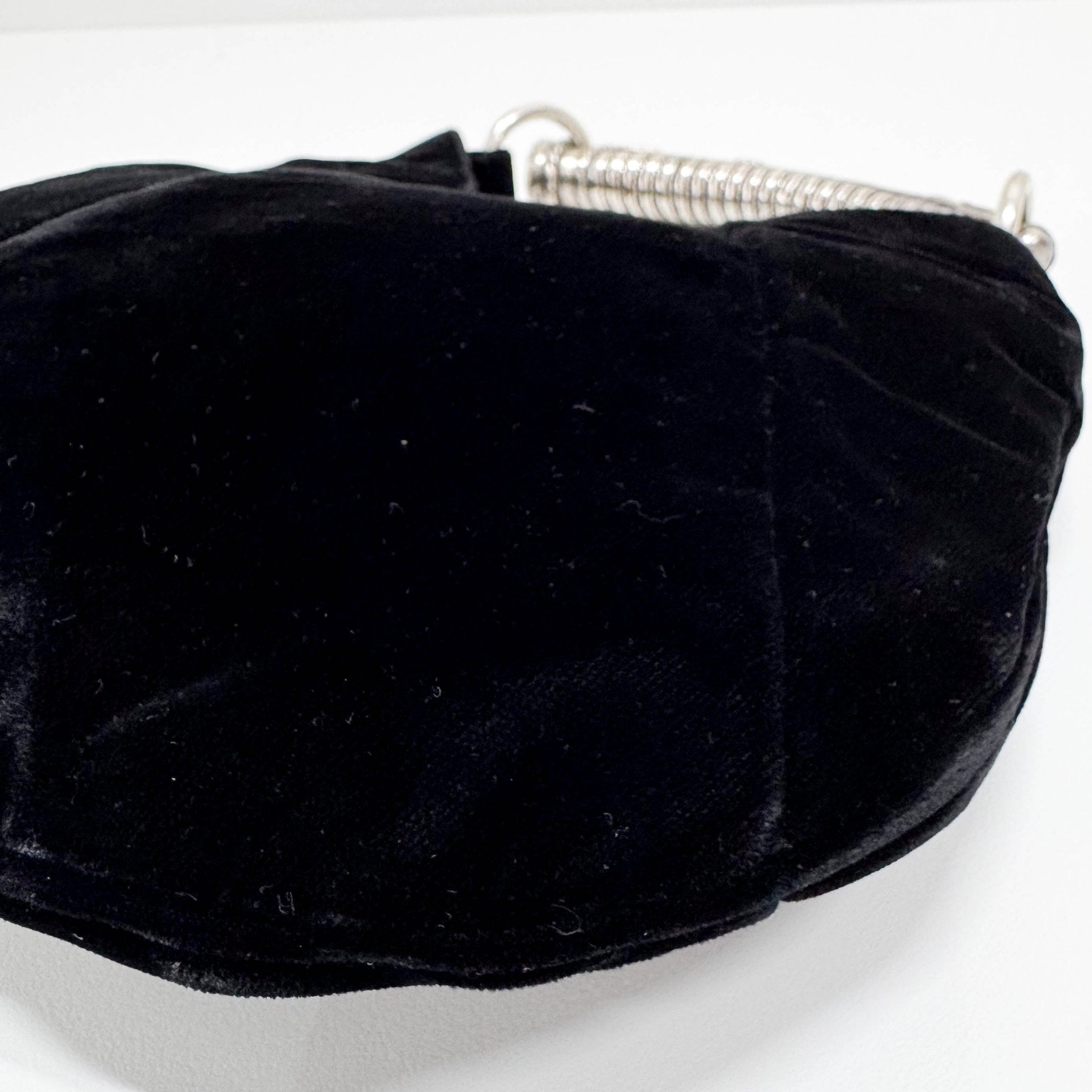 SAINT LAURENT YSL Mini Mombasa Black Velvet Hand Bag, in , Sold by HIVE PRELOVED - Handle Bags, Shoulder Bags,