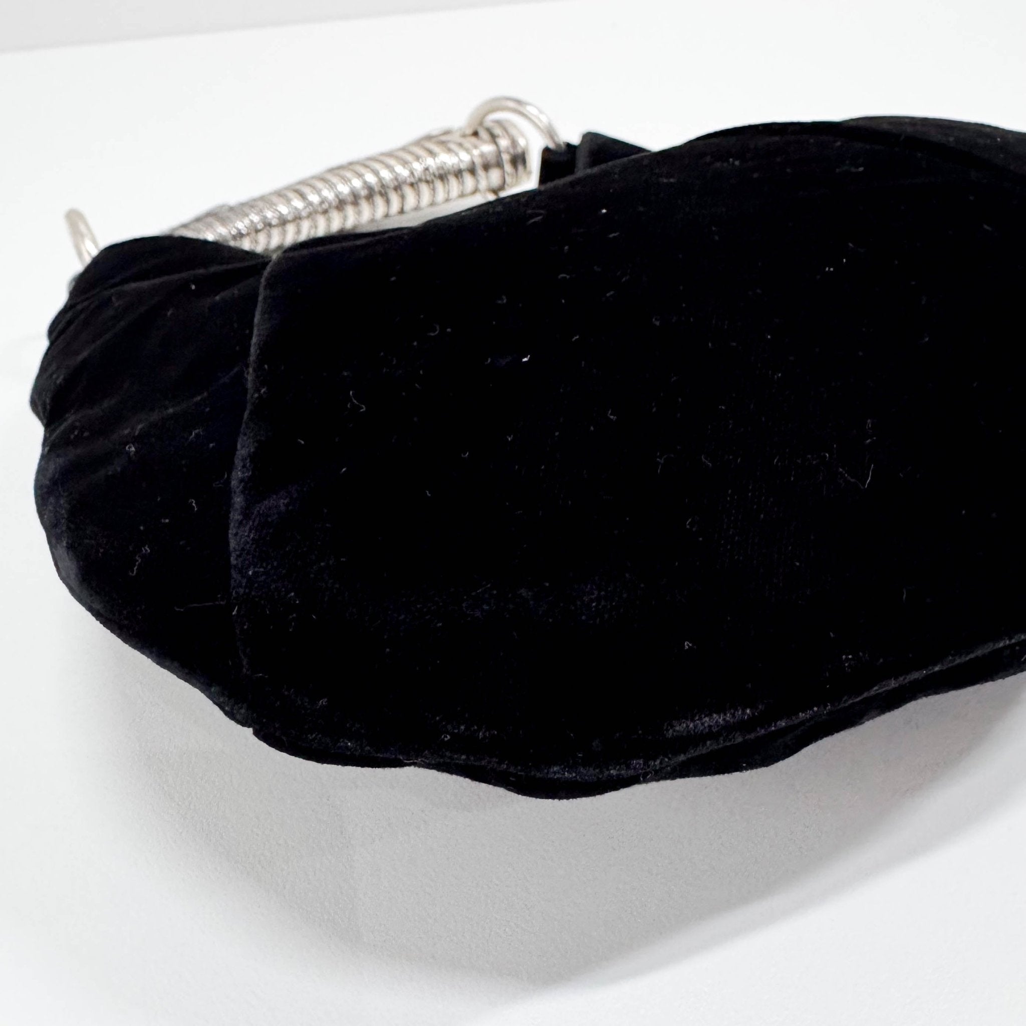 SAINT LAURENT YSL Mini Mombasa Black Velvet Hand Bag, in , Sold by HIVE PRELOVED - Handle Bags, Shoulder Bags,