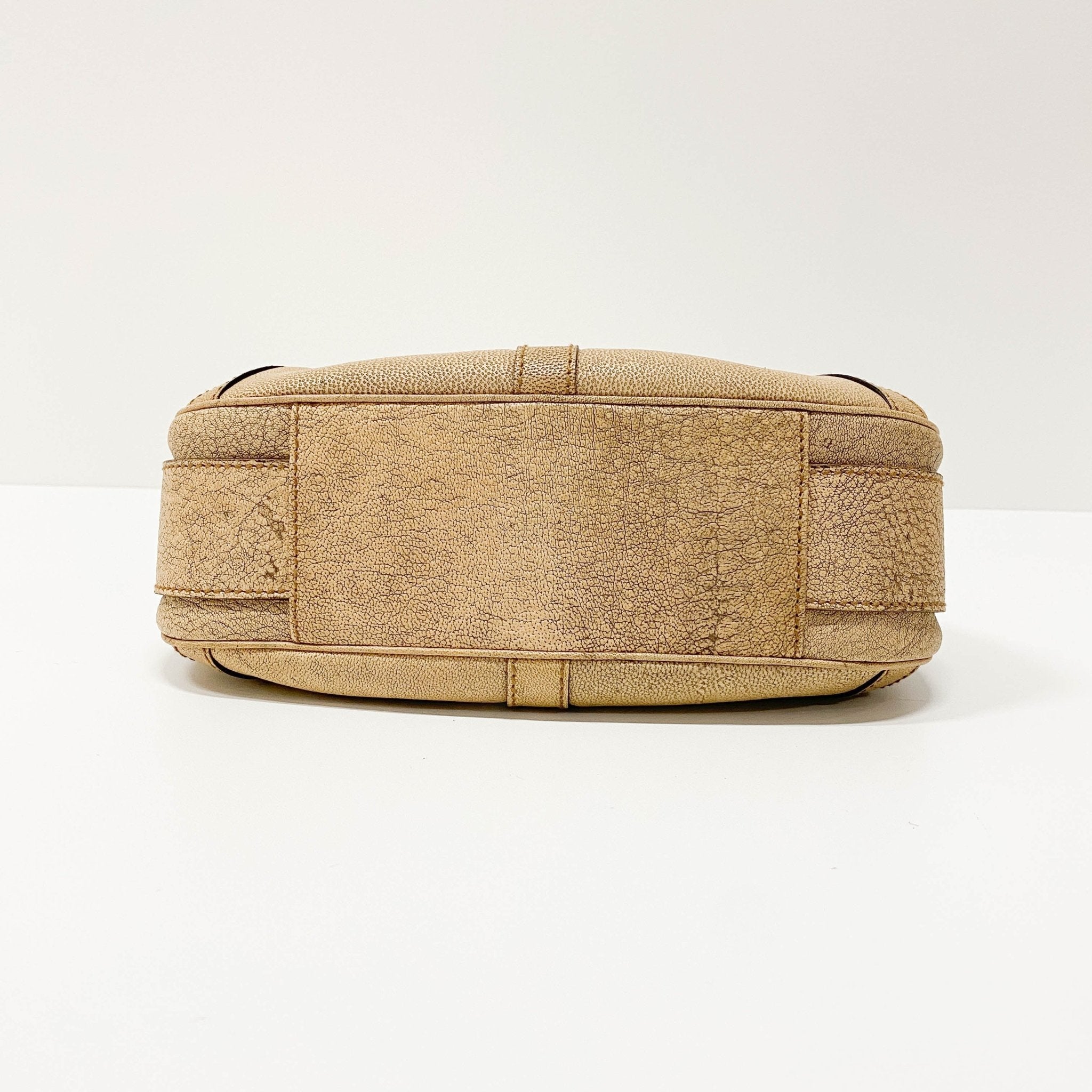 SAINT LAURENT YSL Mombasa Beige Leather Shoulder Bag, in , Sold by HIVE PRELOVED - Shoulder Bags, ,