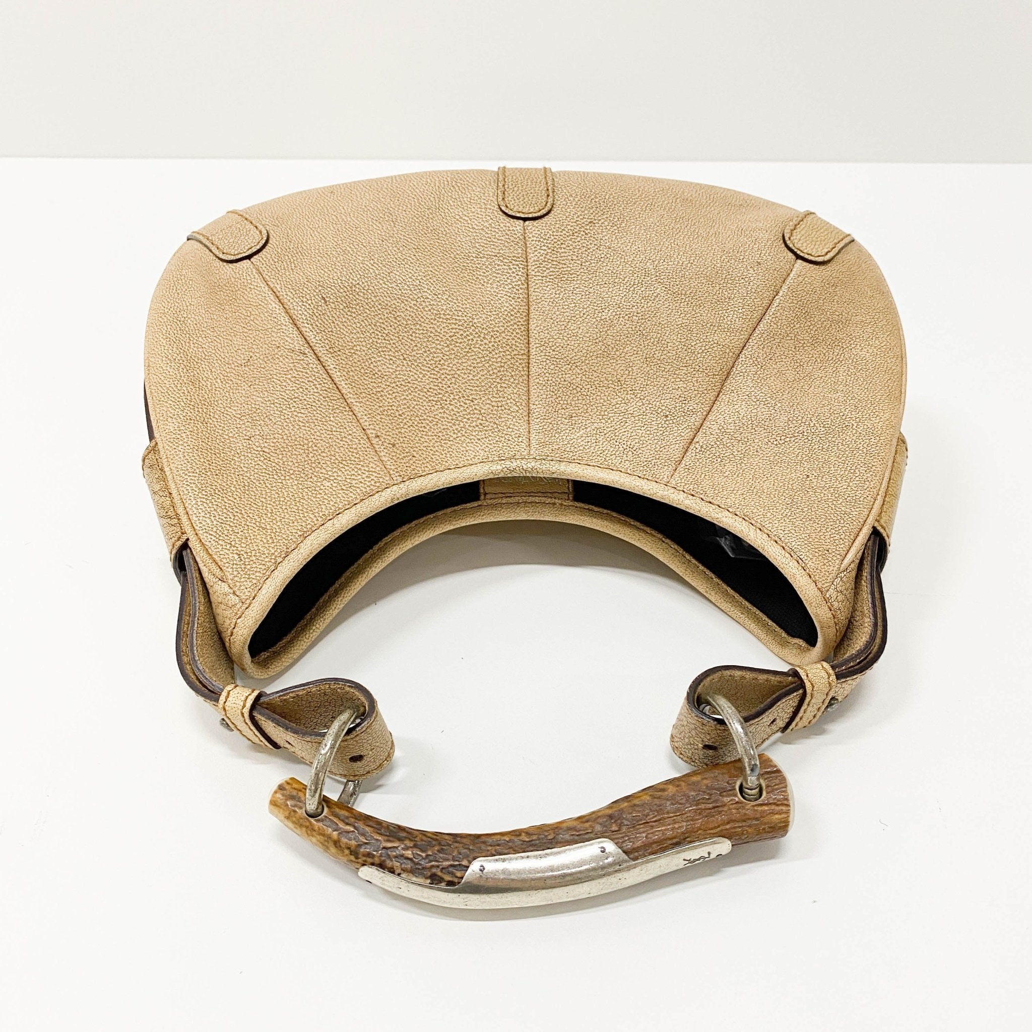 SAINT LAURENT YSL Mombasa Beige Leather Shoulder Bag, in , Sold by HIVE PRELOVED - Shoulder Bags, ,