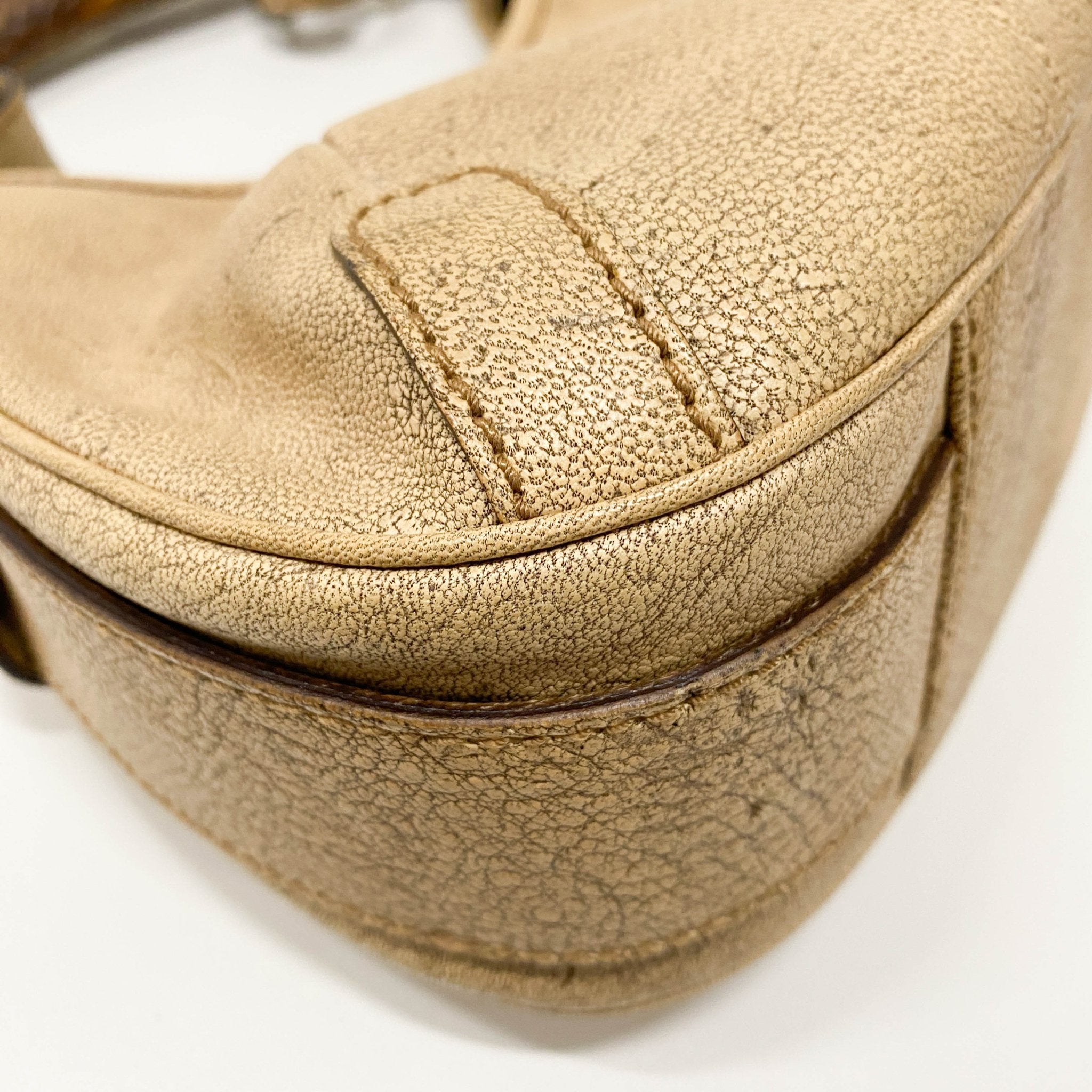 SAINT LAURENT YSL Mombasa Beige Leather Shoulder Bag, in , Sold by HIVE PRELOVED - Shoulder Bags, ,