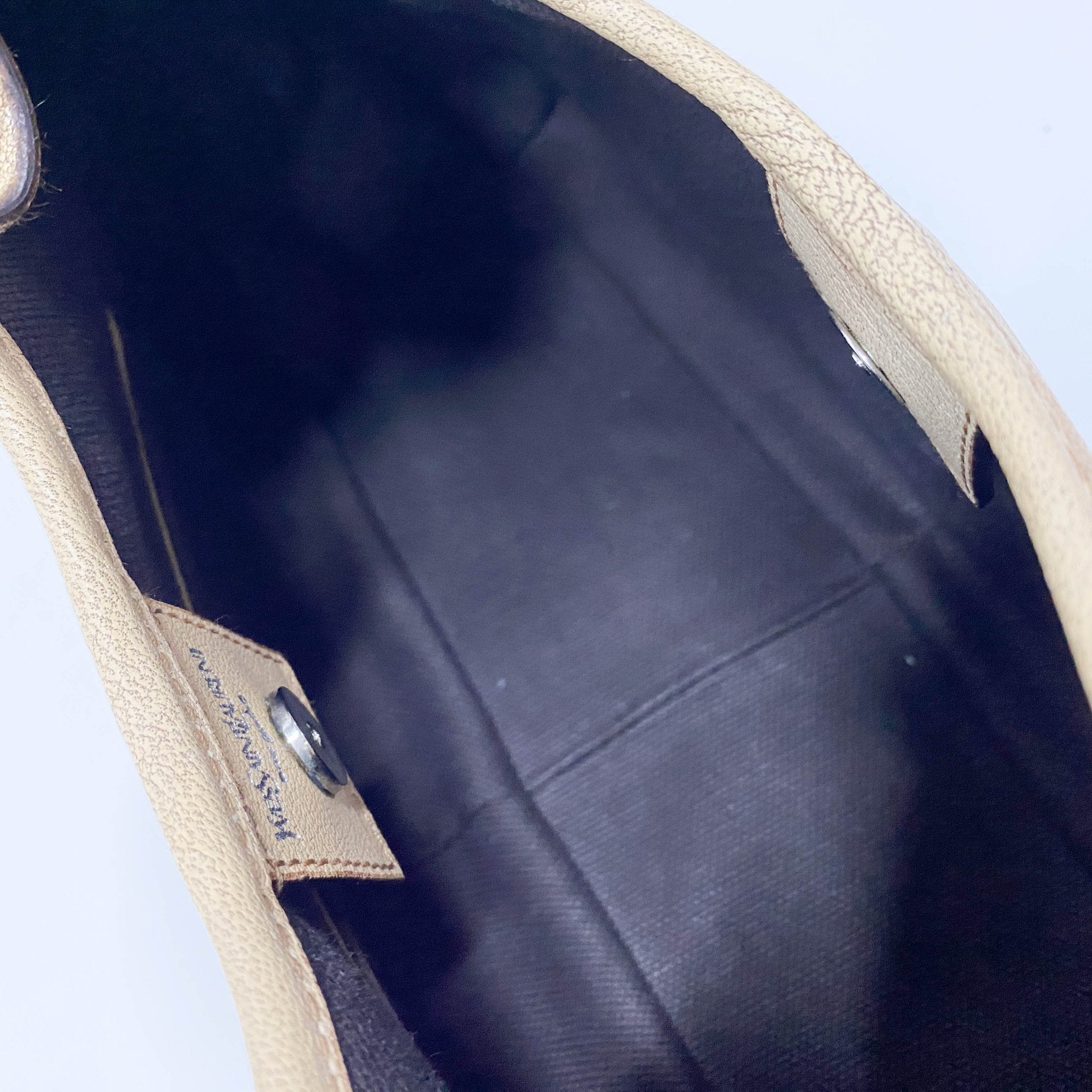 SAINT LAURENT YSL Mombasa Beige Leather Shoulder Bag, in , Sold by HIVE PRELOVED - Shoulder Bags, ,