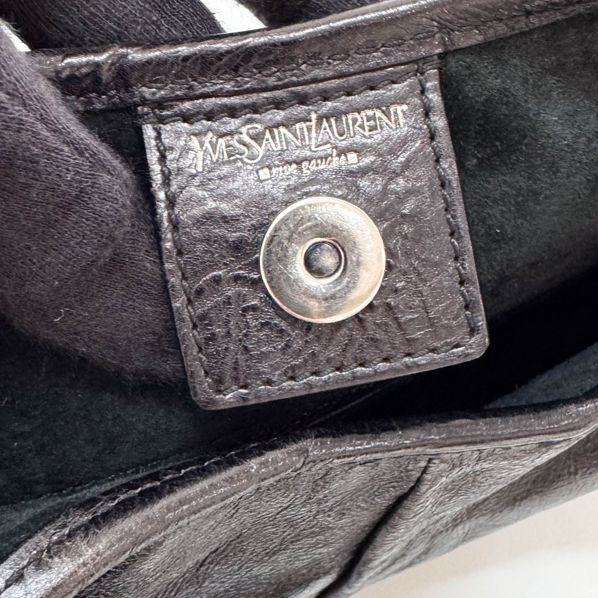 SAINT LAURENT YSL Mombasa Black Leather Shoulder Bag, in , Sold by HIVE PRELOVED - Shoulder Bags, ,