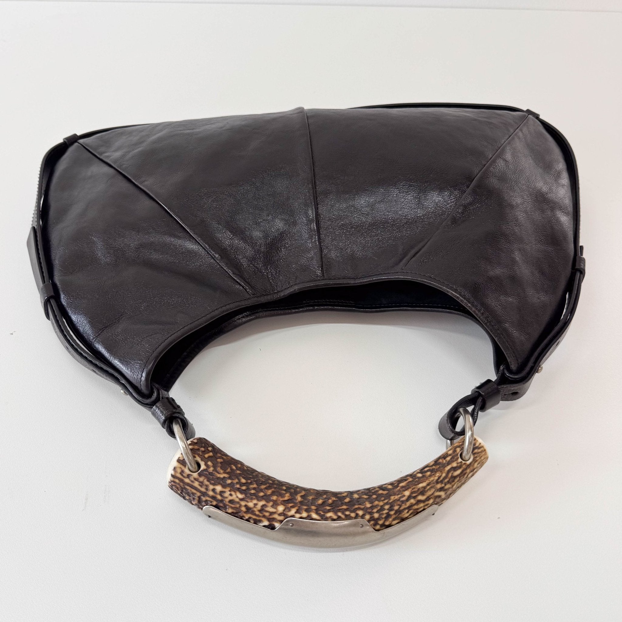 SAINT LAURENT YSL Mombasa Black Leather Shoulder Bag, in , Sold by HIVE PRELOVED - Shoulder Bags, ,
