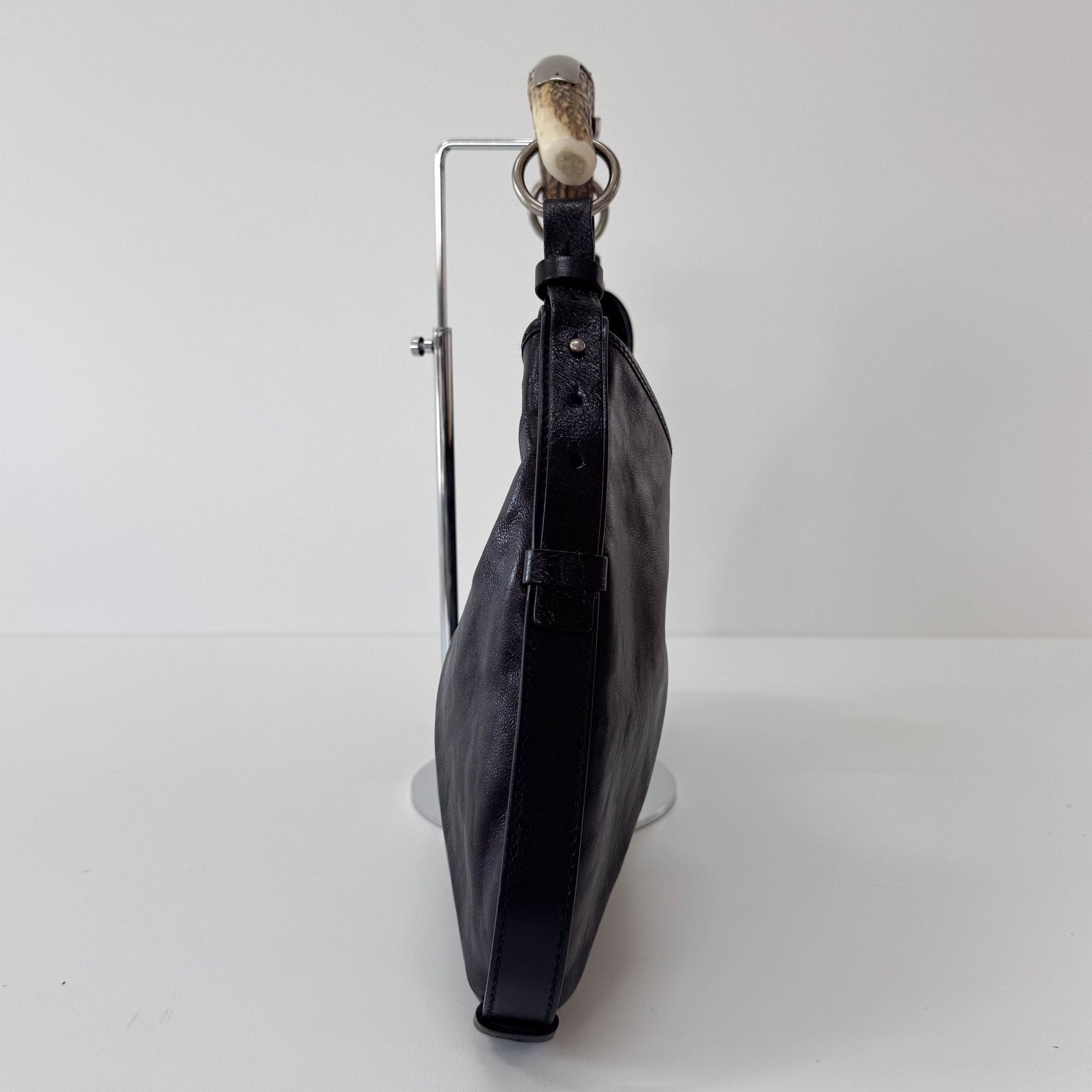 SAINT LAURENT YSL Mombasa Black Leather Shoulder Bag, in , Sold by HIVE PRELOVED - Shoulder Bags, ,