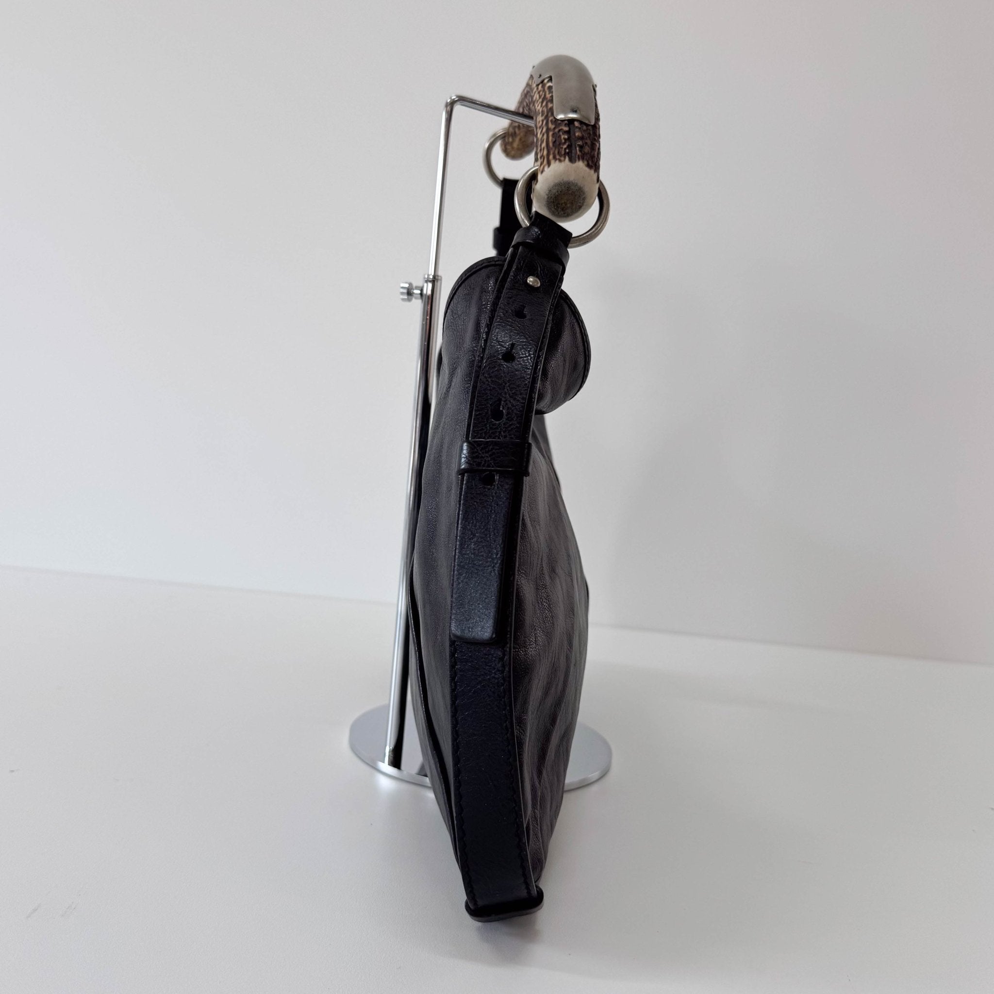 SAINT LAURENT YSL Mombasa Black Leather Shoulder Bag, in , Sold by HIVE PRELOVED - Shoulder Bags, ,