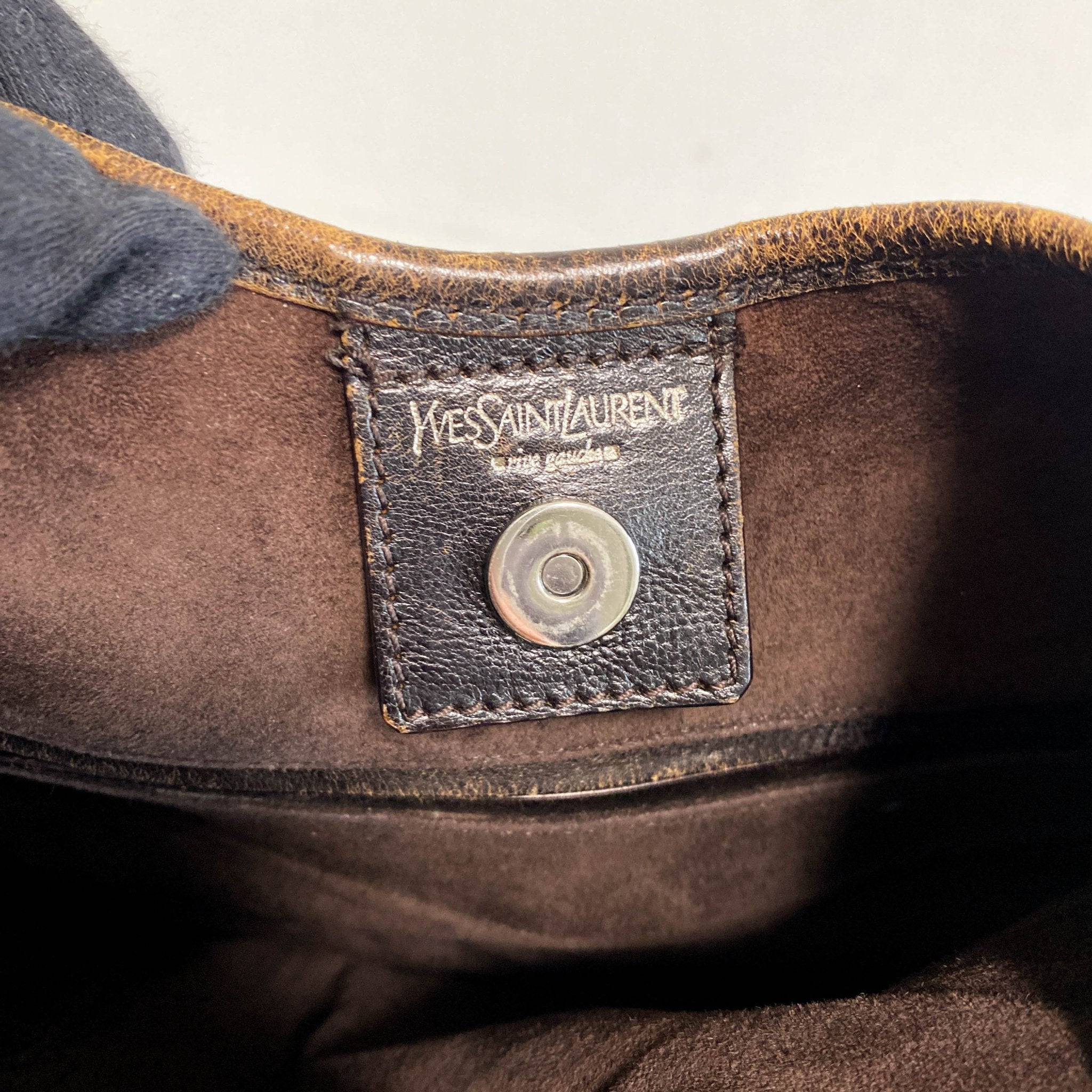 SAINT LAURENT YSL Mombasa Brown Leather Shoulder Bag, in , Sold by HIVE PRELOVED - Shoulder Bags, ,