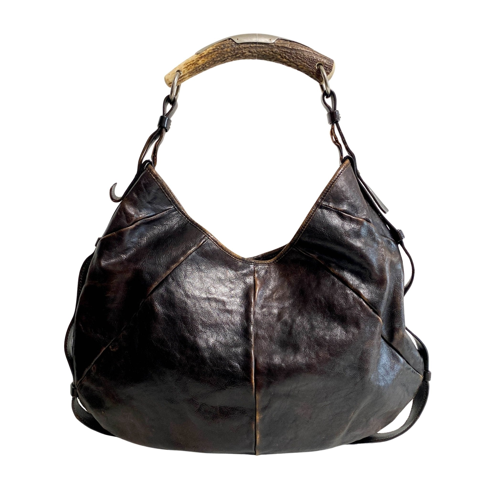 SAINT LAURENT YSL Mombasa Brown Leather Shoulder Bag, in , Sold by HIVE PRELOVED - Shoulder Bags, ,