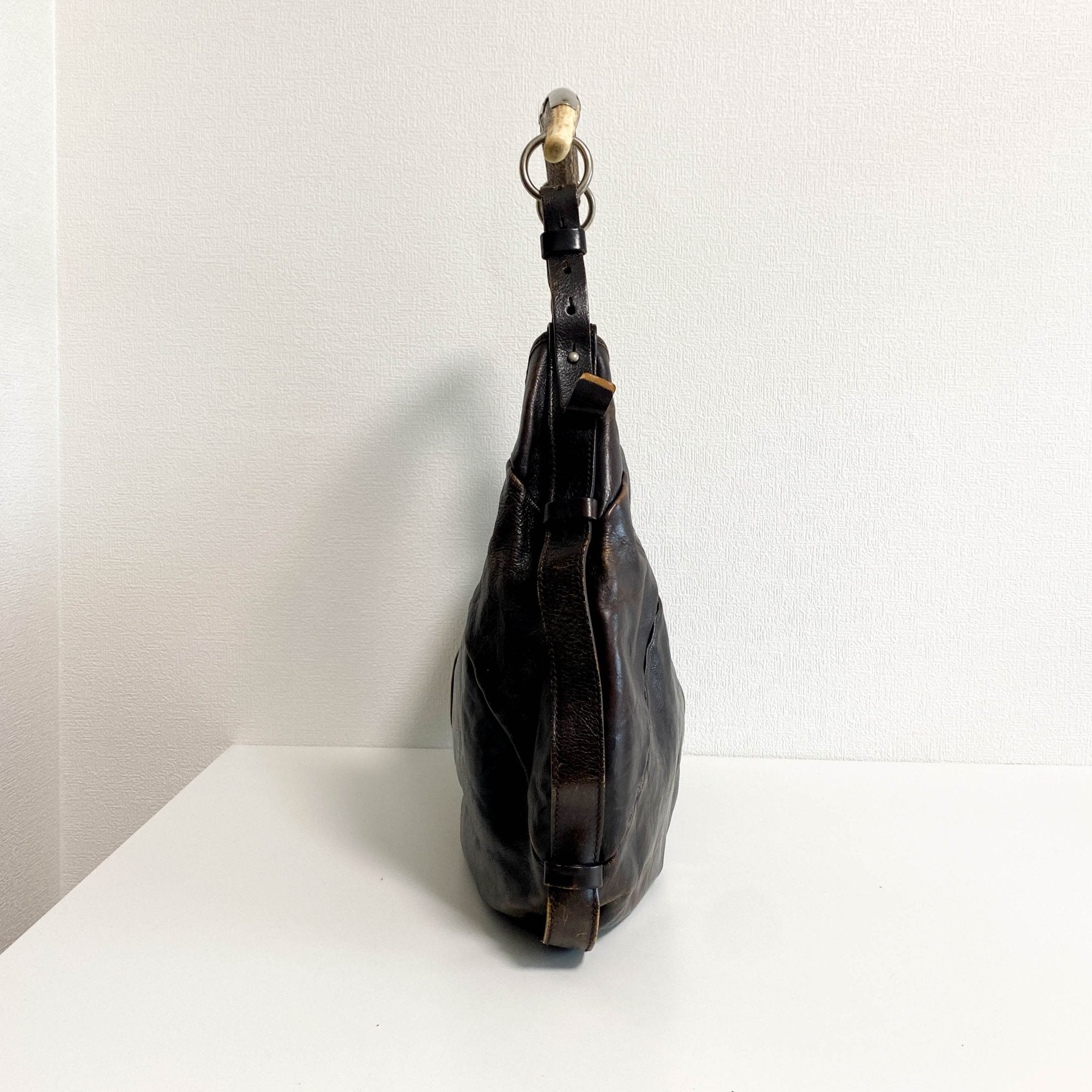 SAINT LAURENT YSL Mombasa Brown Leather Shoulder Bag, in , Sold by HIVE PRELOVED - Shoulder Bags, ,