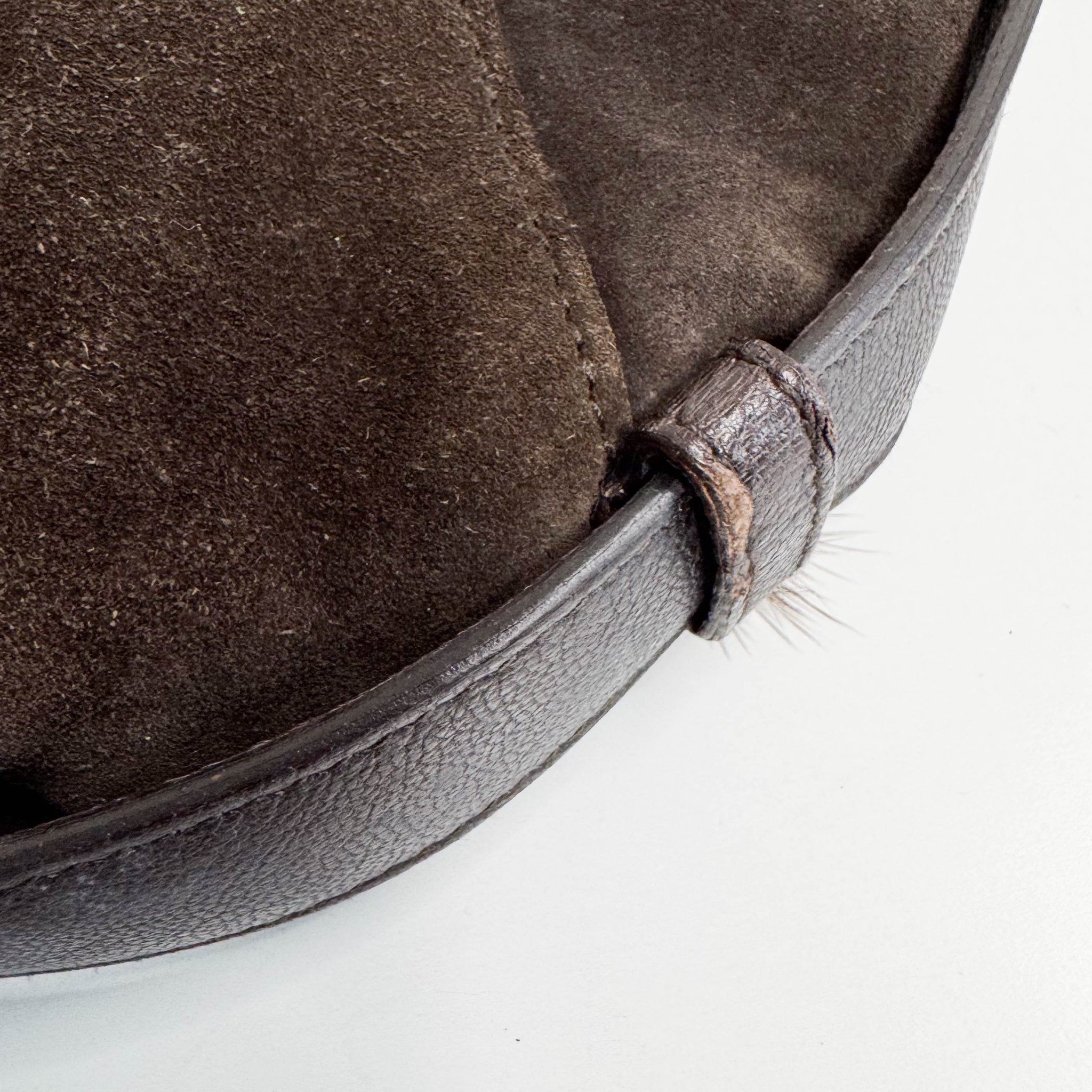 SAINT LAURENT YSL Mombasa Suede and Mink Handle Bag Brown, in , Sold by HIVE PRELOVED - Handle Bags, Shoulder Bags,