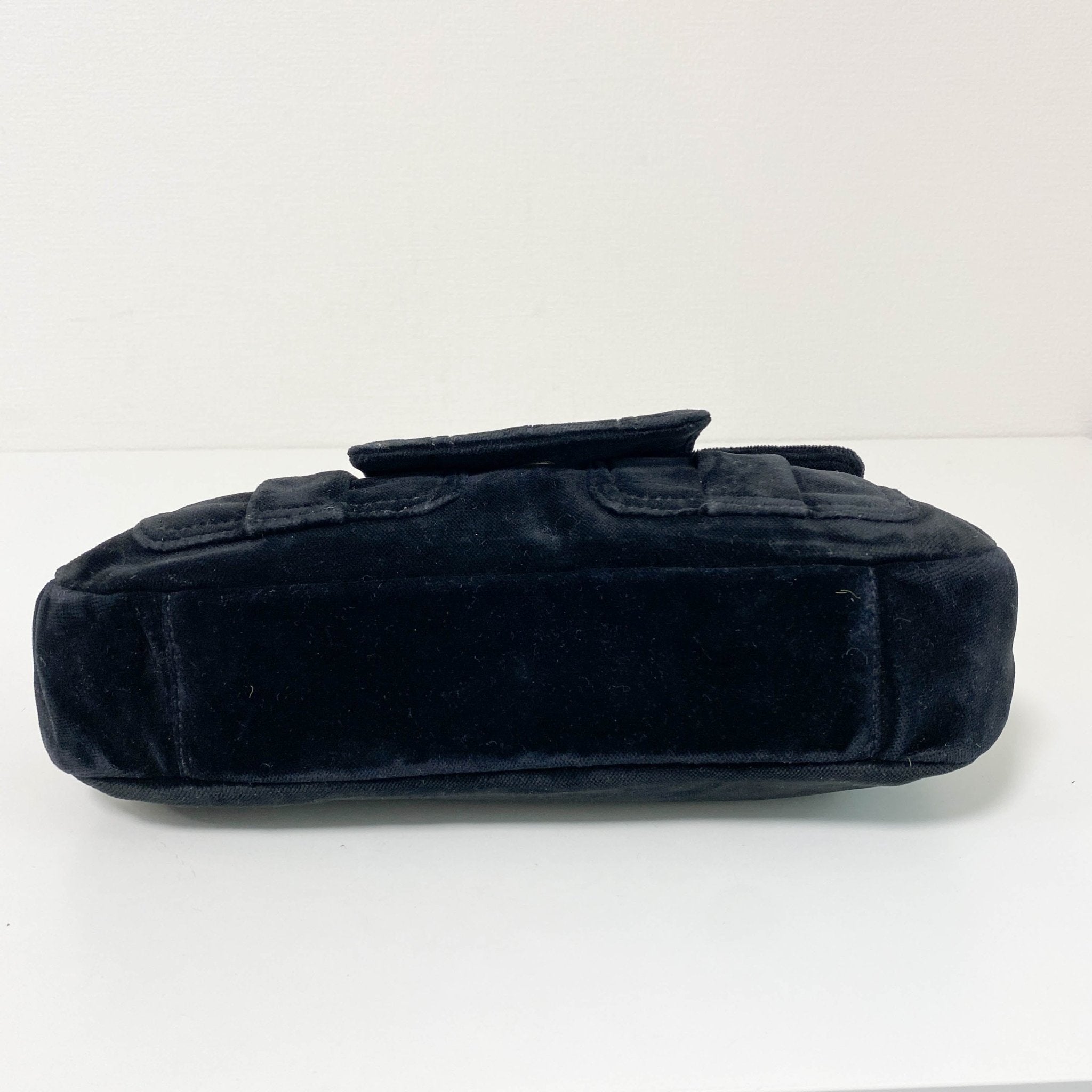 SAINT LAURENT YSL Rive Gauche Black Velvet Shoulder Bag, in , Sold by HIVE PRELOVED - Shoulder Bags, ,