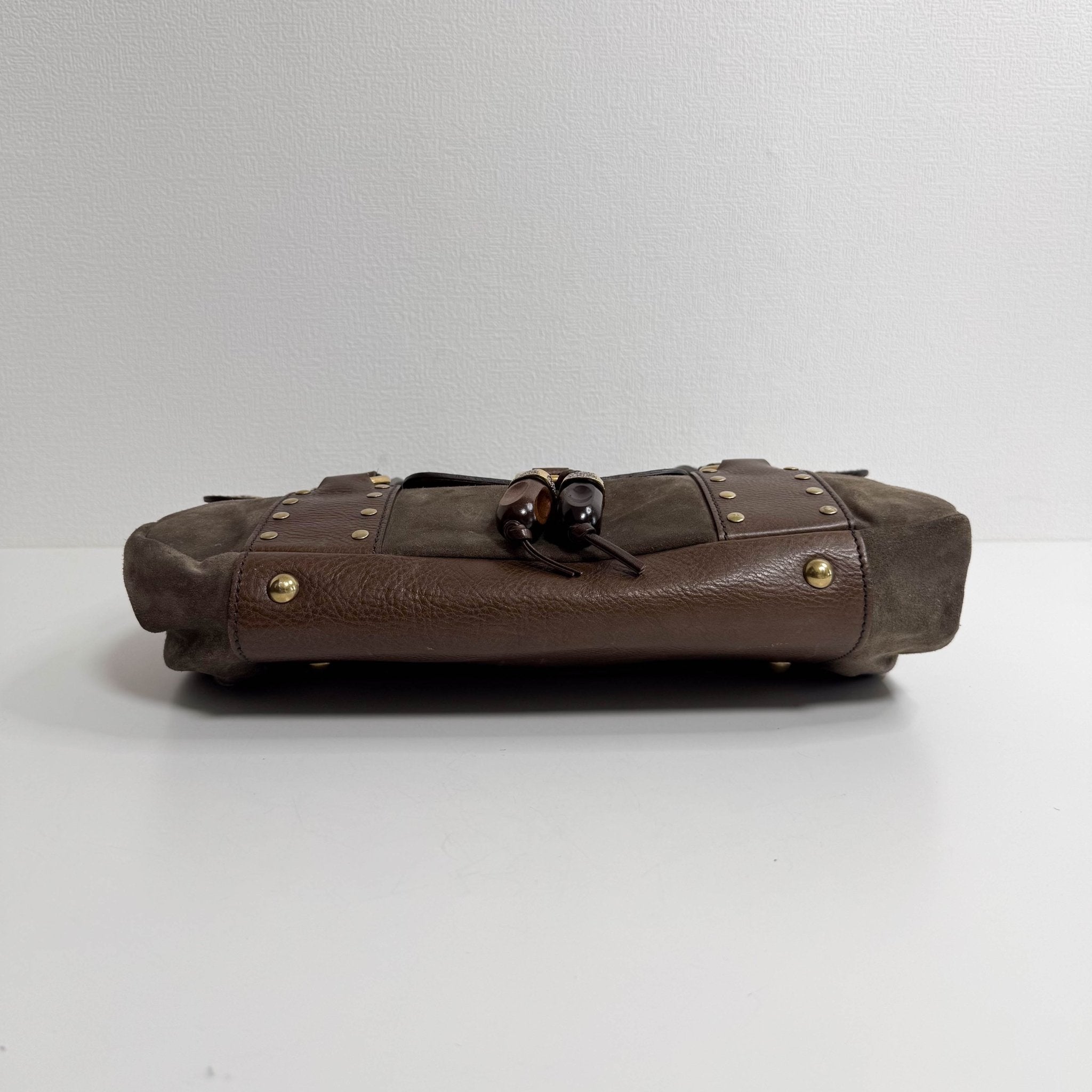 SAINT LAURENT YSL Rive Gauche Brown Suede Shoulder Bag, in , Sold by HIVE PRELOVED - Shoulder Bags, ,