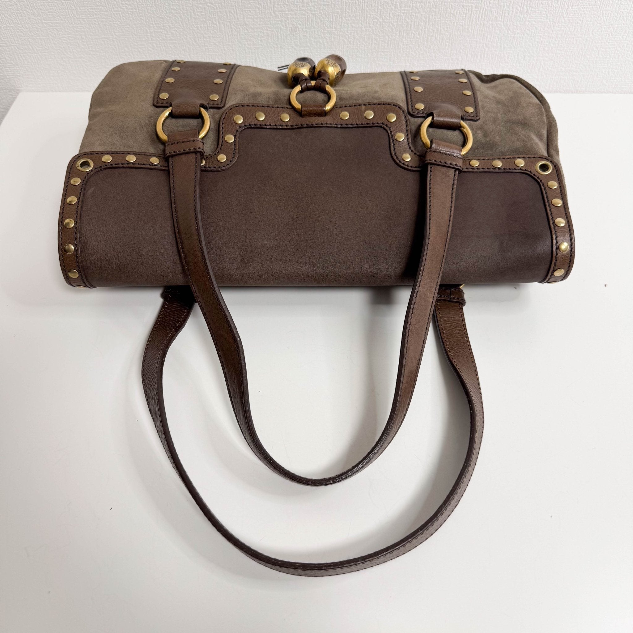 SAINT LAURENT YSL Rive Gauche Brown Suede Shoulder Bag, in , Sold by HIVE PRELOVED - Shoulder Bags, ,
