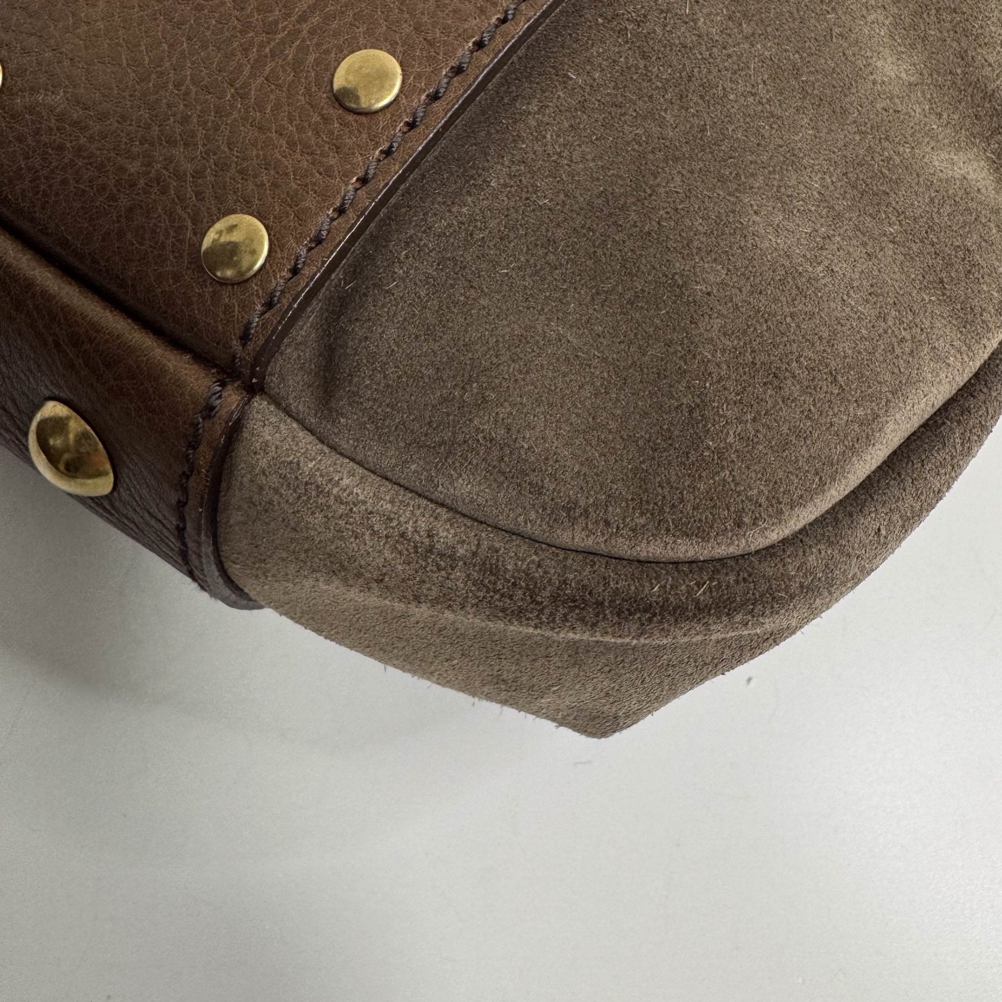 SAINT LAURENT YSL Rive Gauche Brown Suede Shoulder Bag, in , Sold by HIVE PRELOVED - Shoulder Bags, ,