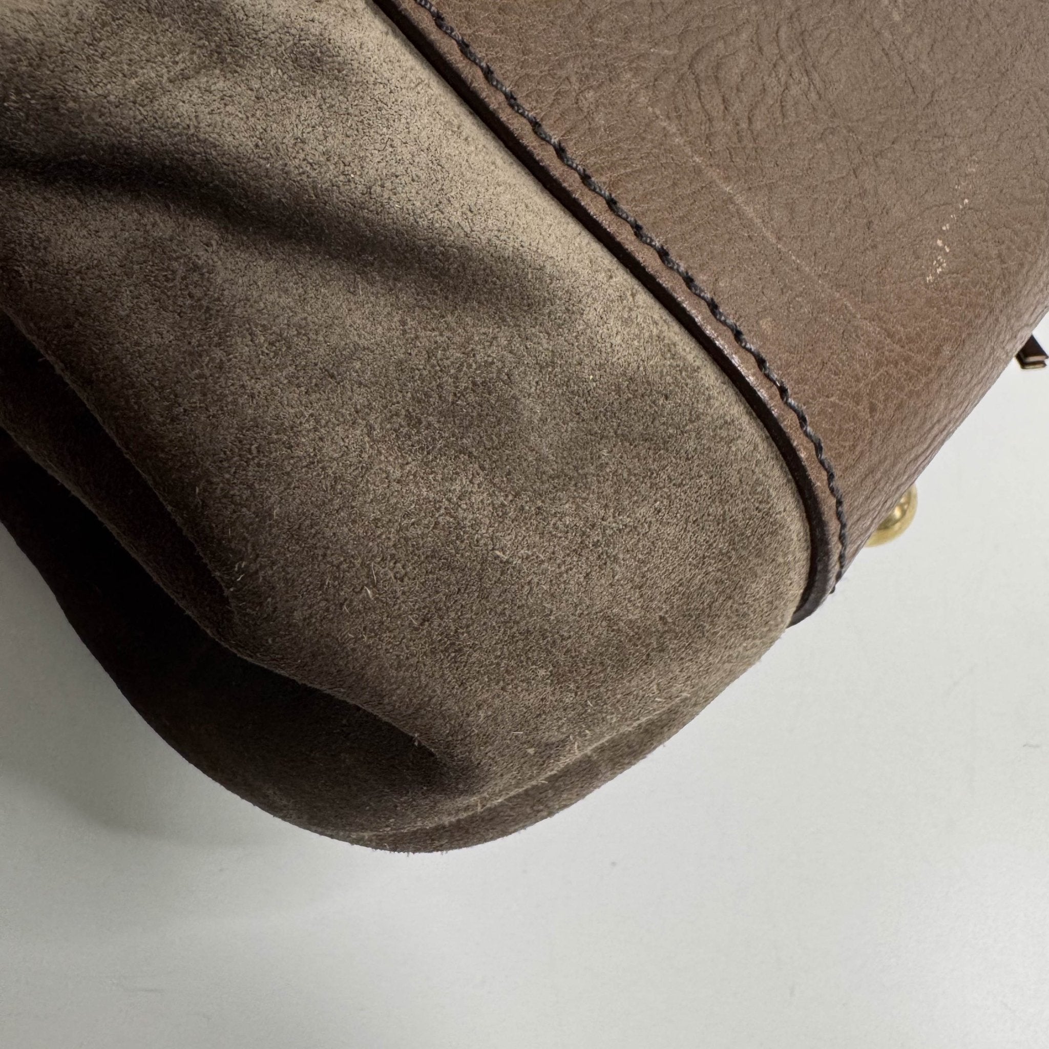 SAINT LAURENT YSL Rive Gauche Brown Suede Shoulder Bag, in , Sold by HIVE PRELOVED - Shoulder Bags, ,