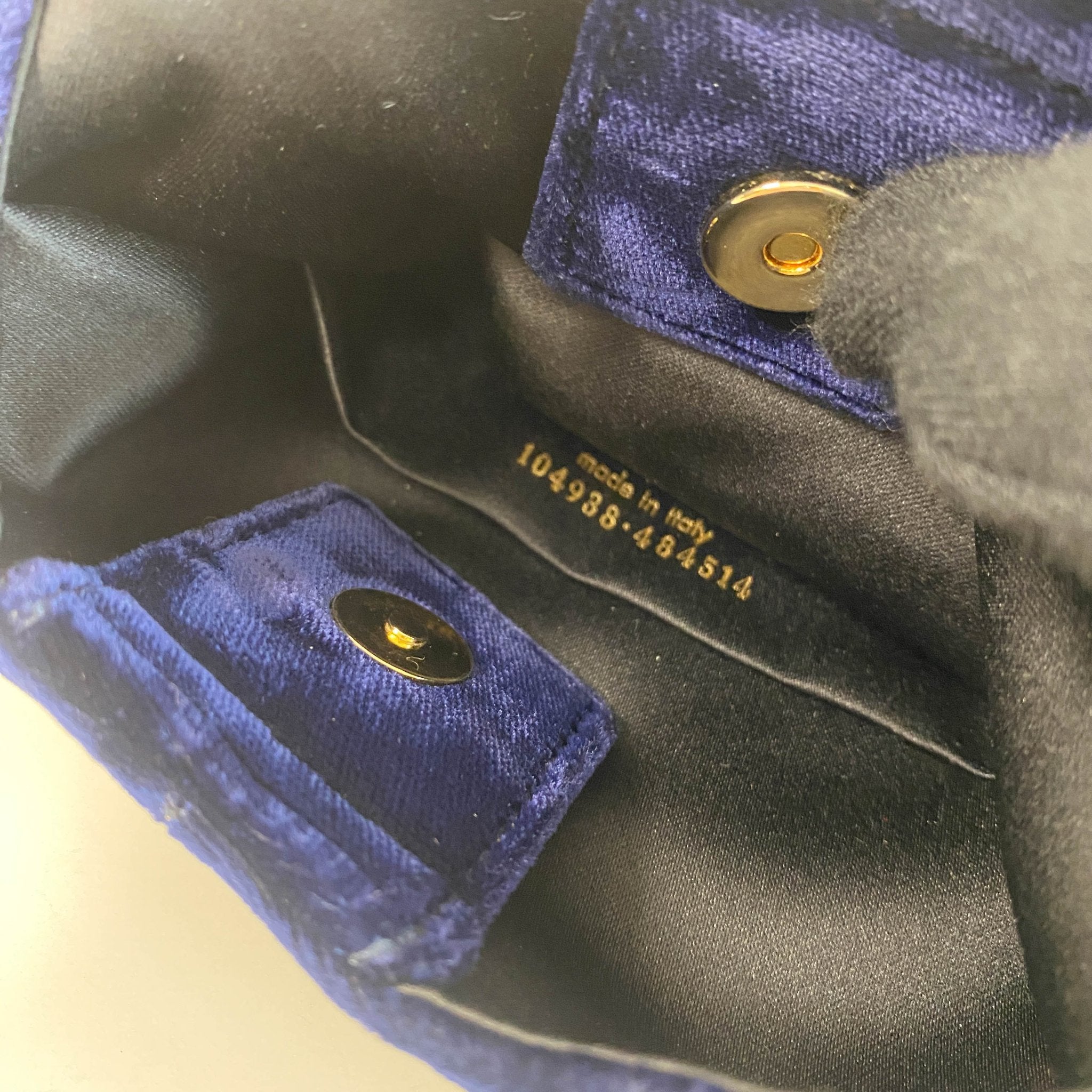 SAINT LAURENT YSL Rive Gauche Mombasa Handbag Red Handle Royal Suede, in , Sold by HIVE PRELOVED - Handle Bags, ,