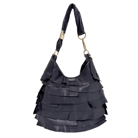 SAINT LAURENT Yves Saint Laurent Tropez Ruffle Shoulder Bag, in , Sold by HIVE PRELOVED - Shoulder Bags, ,