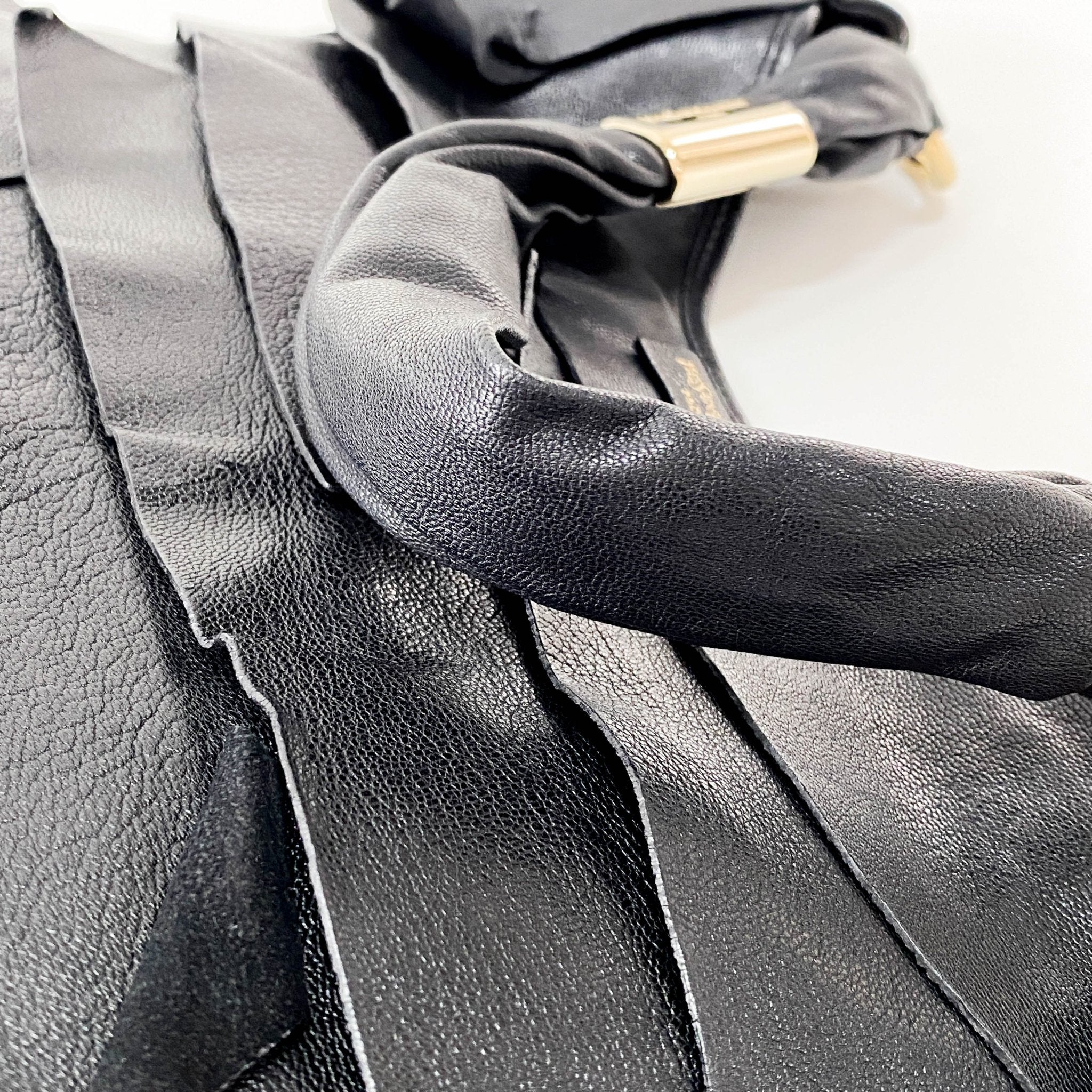 SAINT LAURENT Yves Saint Laurent Tropez Ruffle Shoulder Bag, in , Sold by HIVE PRELOVED - Shoulder Bags, ,