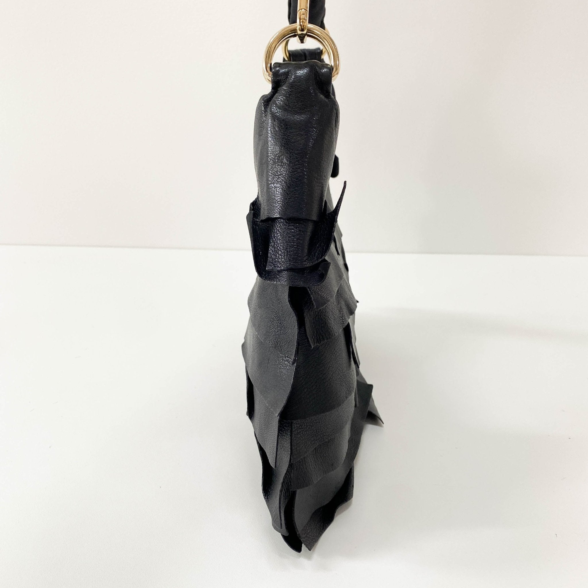 SAINT LAURENT Yves Saint Laurent Tropez Ruffle Shoulder Bag, in , Sold by HIVE PRELOVED - Shoulder Bags, ,