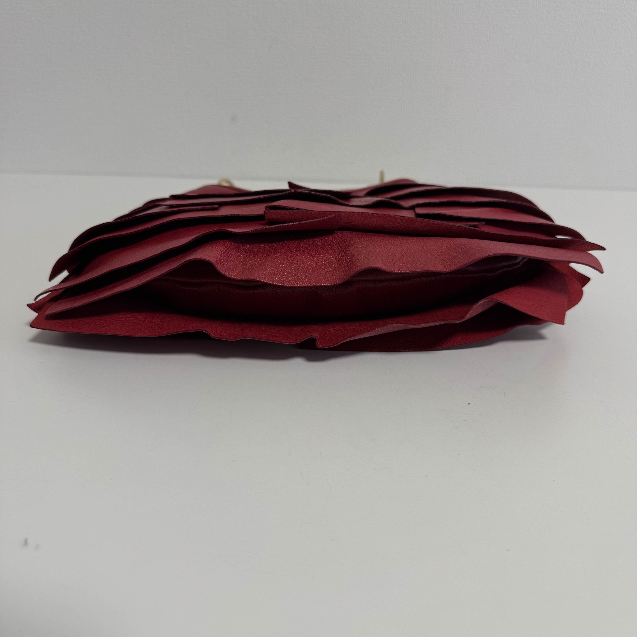 SALVATORE FERRAGAMO Saint - Tropez Frill Mini Shoulder Bag Red, in , Sold by HIVE PRELOVED - Handle Bags, ,