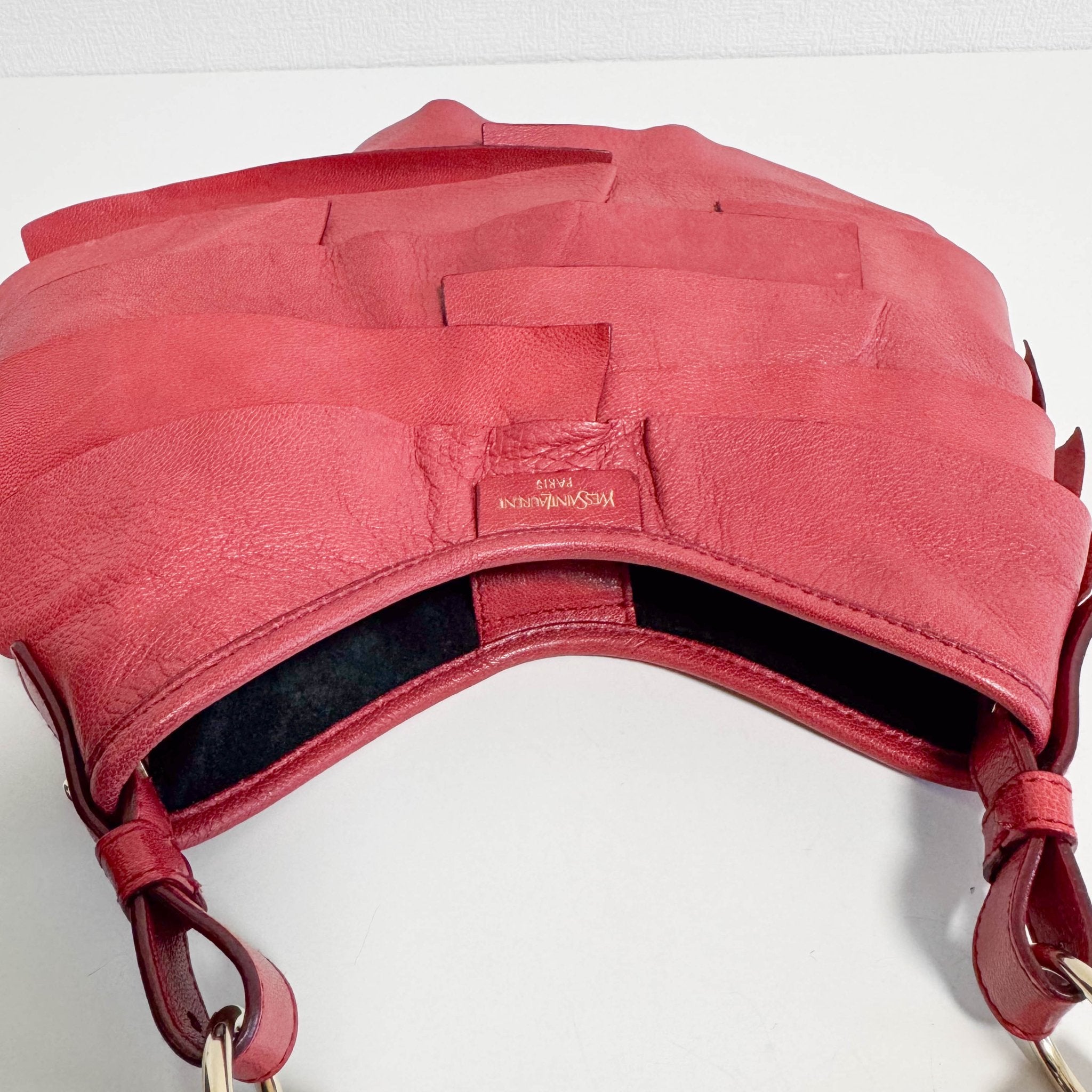 SALVATORE FERRAGAMO Saint - Tropez Frill Mini Shoulder Bag Red, in , Sold by HIVE PRELOVED - Handle Bags, ,